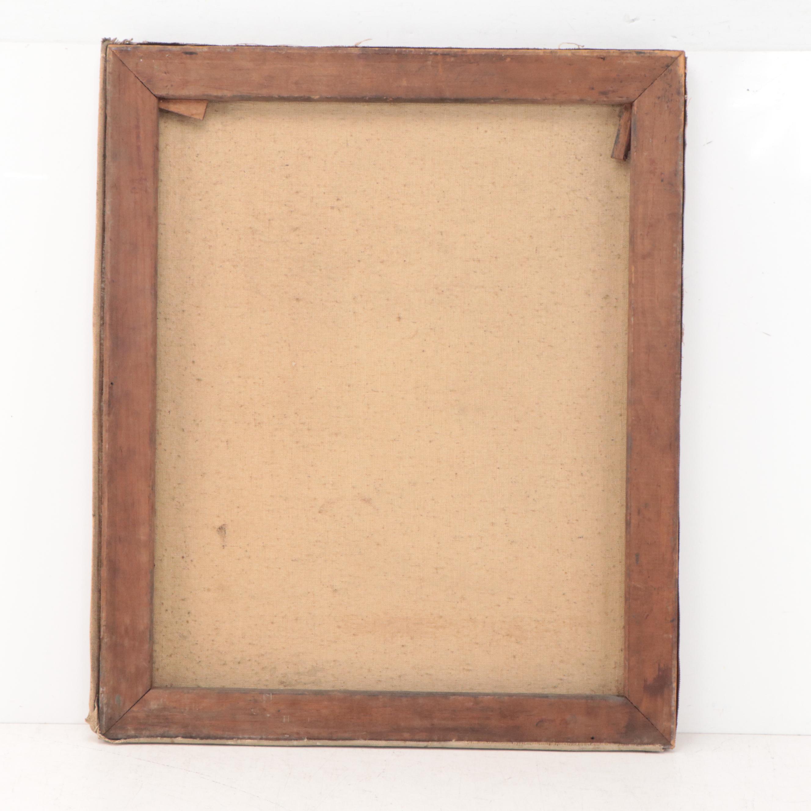 John Ellsworth Weis Portrait Oil Painting, Mid-20th Century