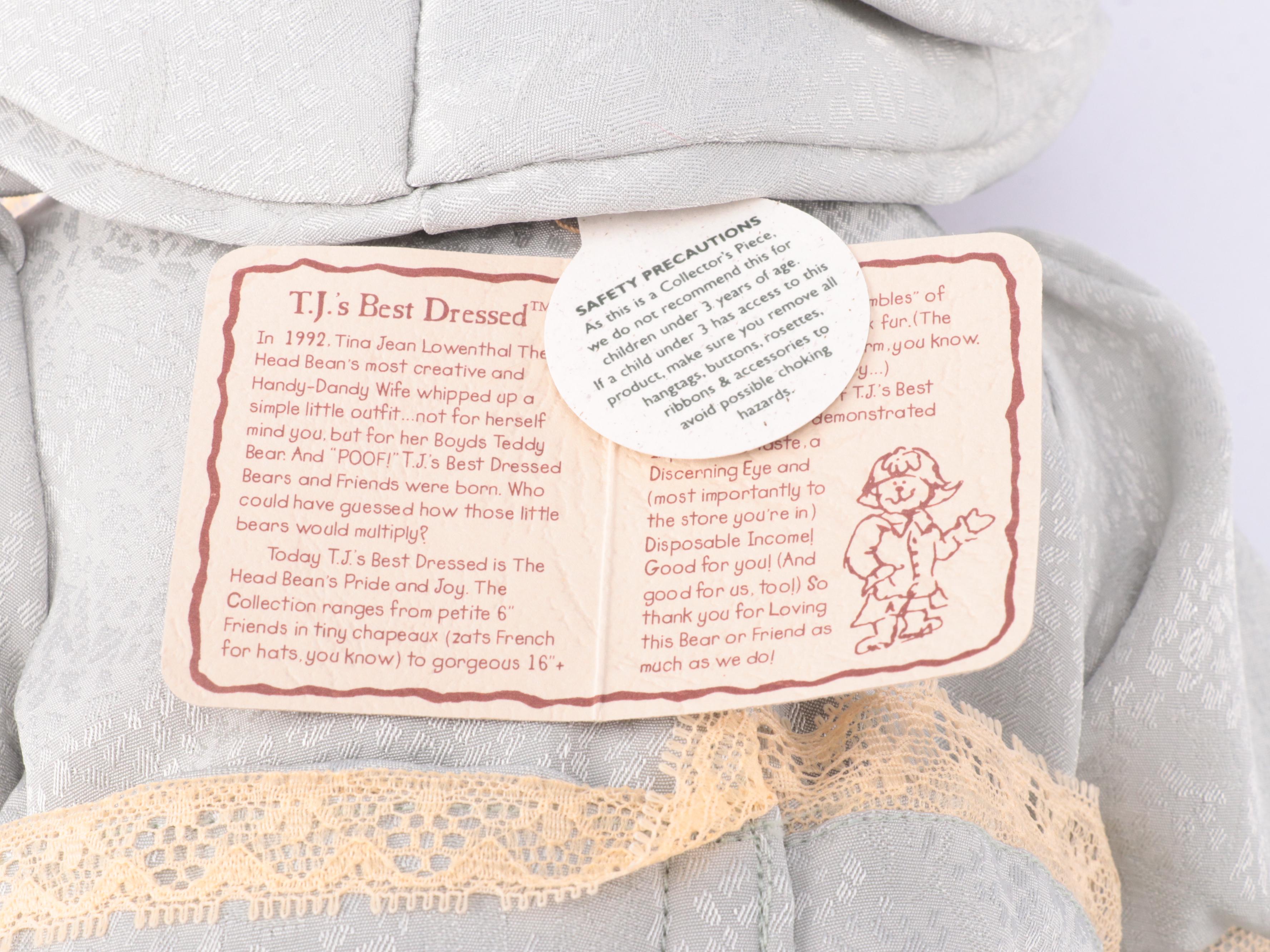 Boyds Bears T.J.'s Best Dressed Collection and Other Bears