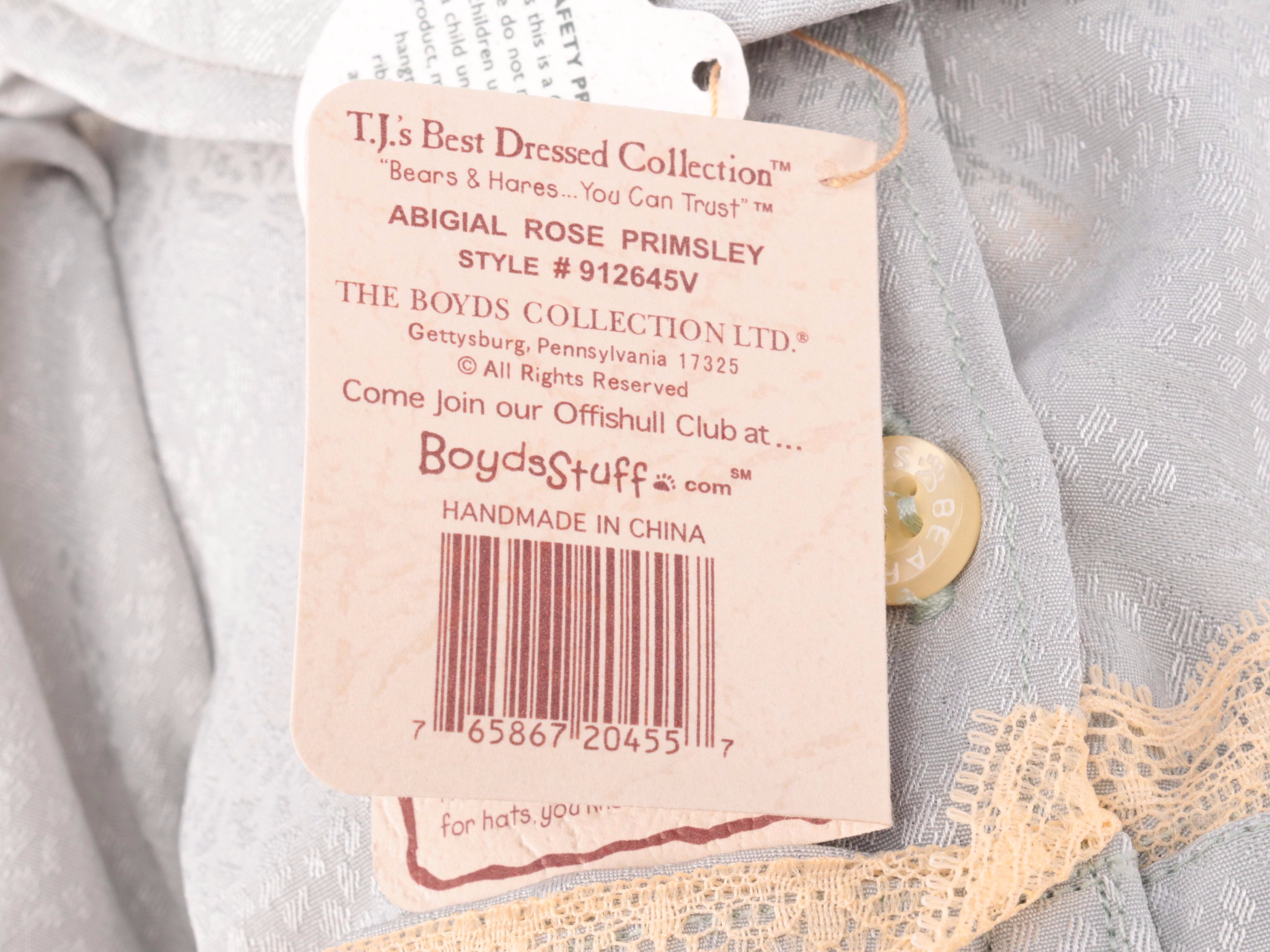 Boyds Bears T.J.'s Best Dressed Collection and Other Bears