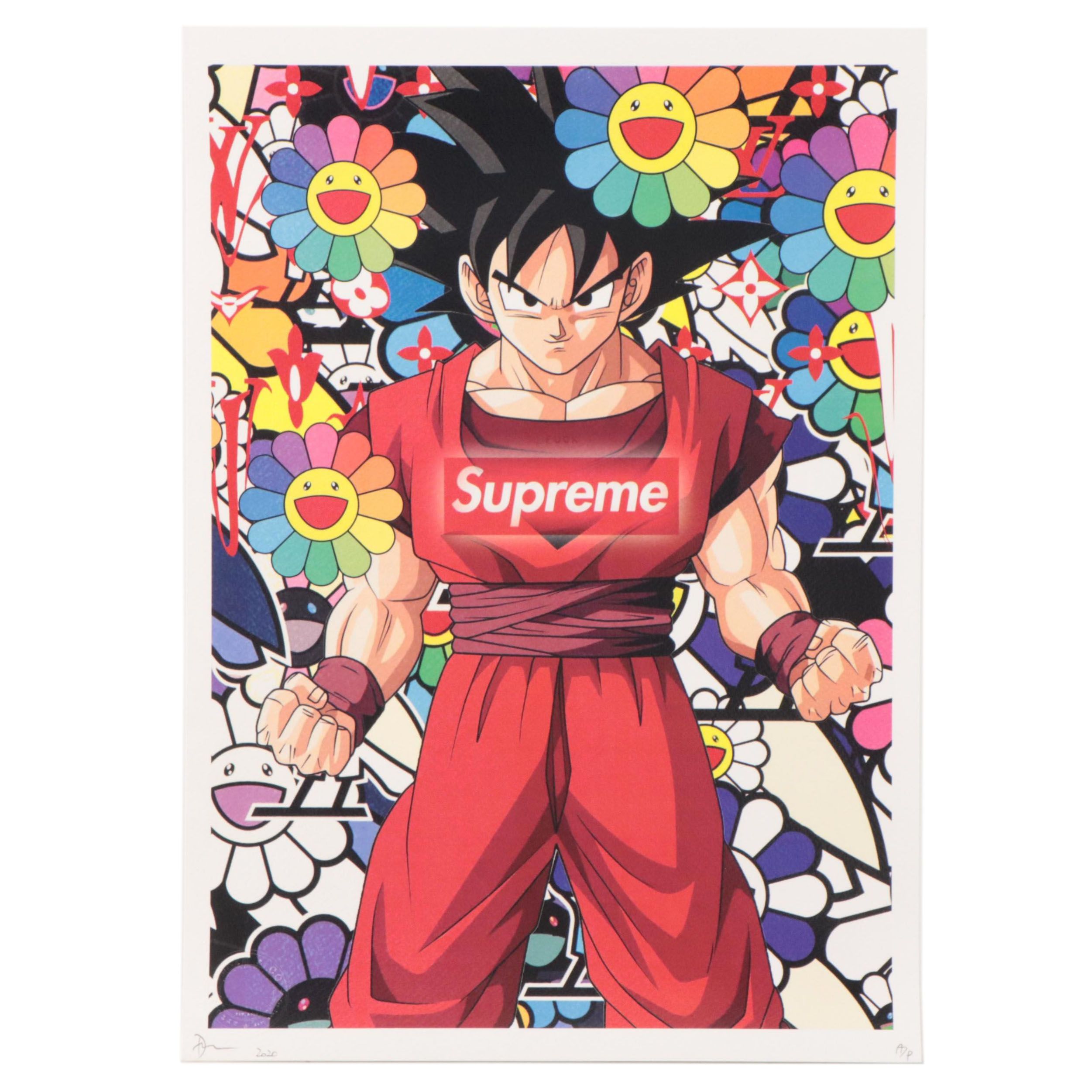 Death NYC Pop Art Offset Lithograph of Goku, 2020