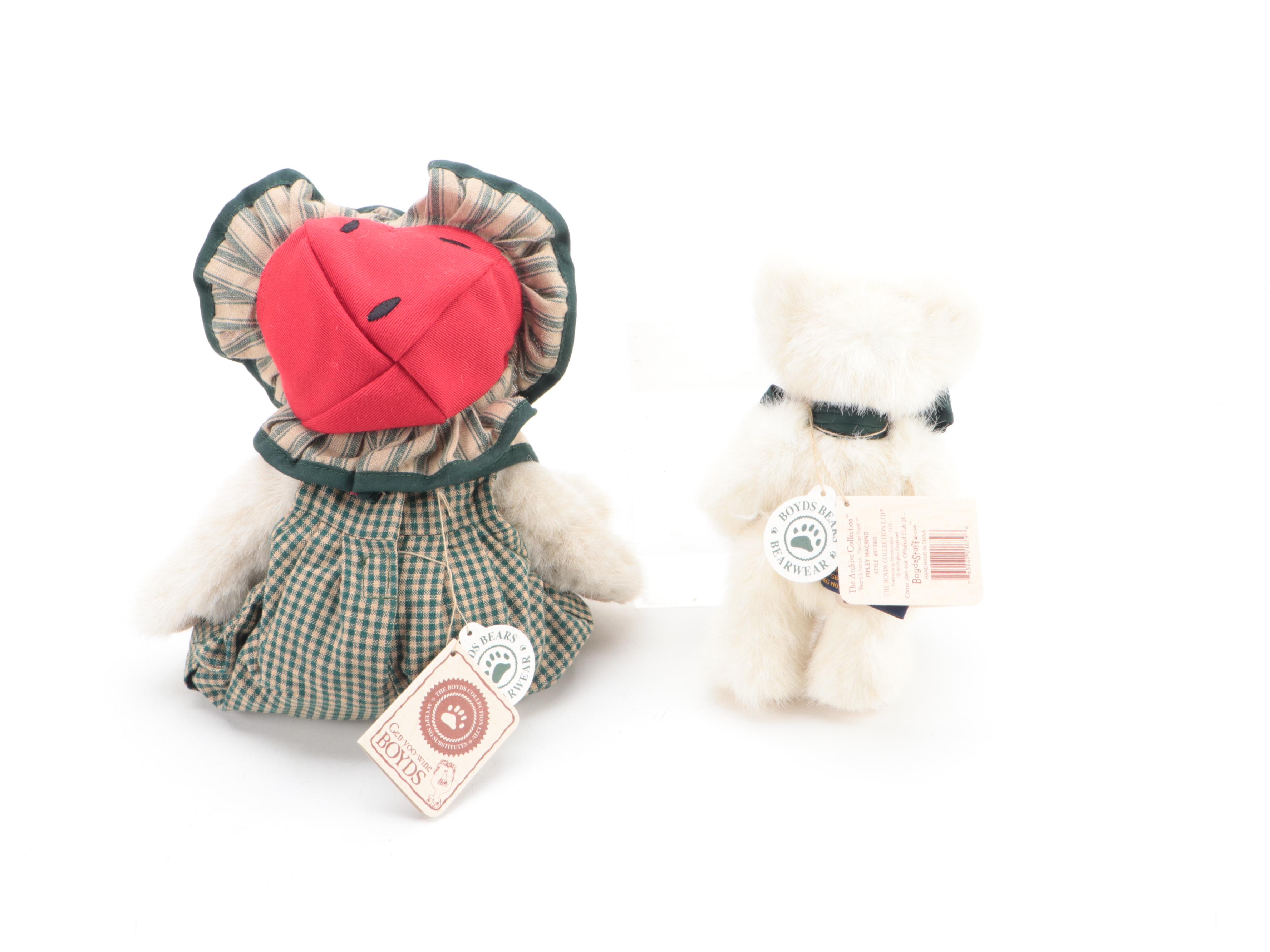 Boyds Bears "Pipley MacRind" and Other Watermelon Themed Teddy Bears