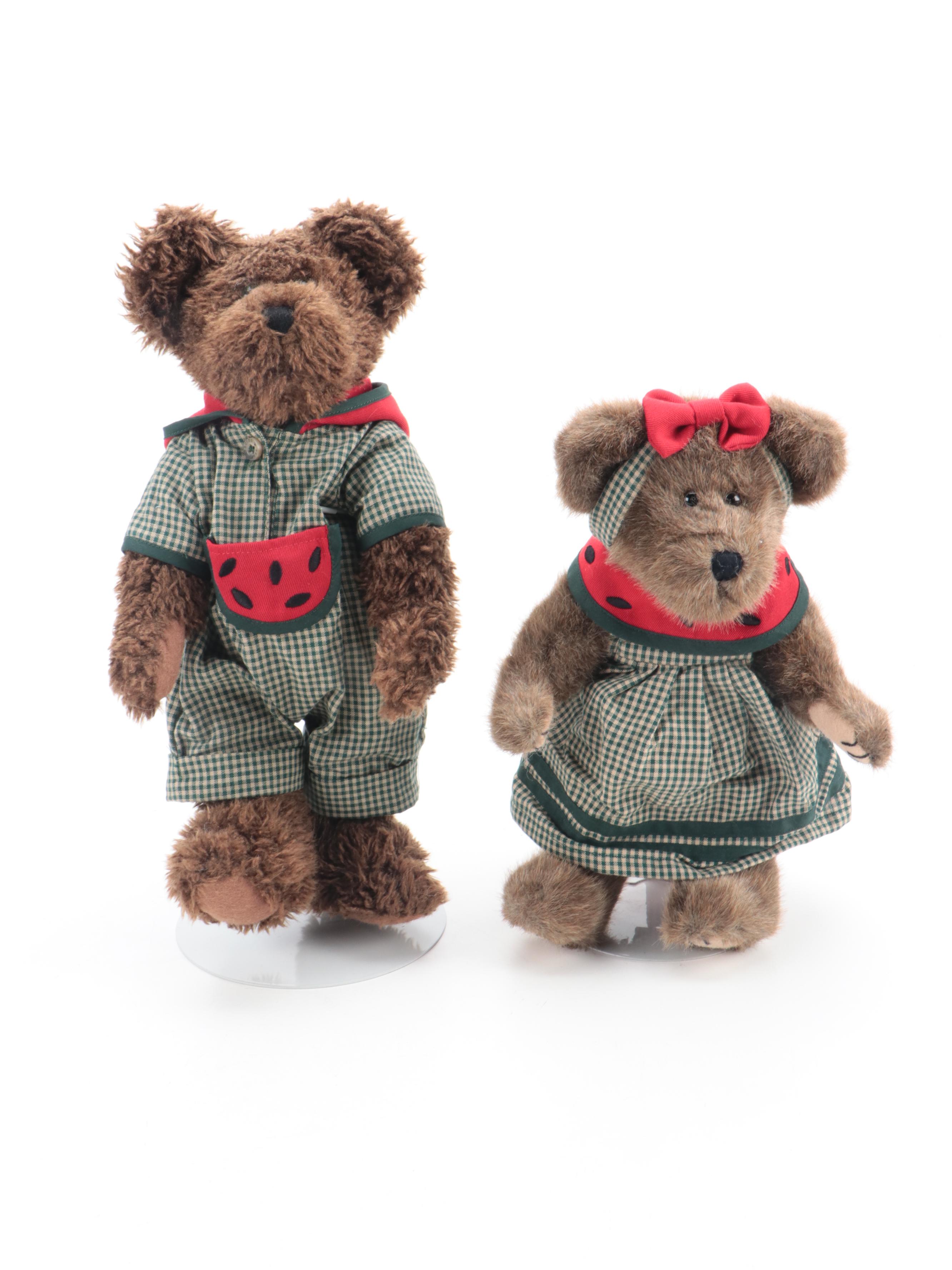 Boyds Bears "Pipley MacRind" and Other Watermelon Themed Teddy Bears