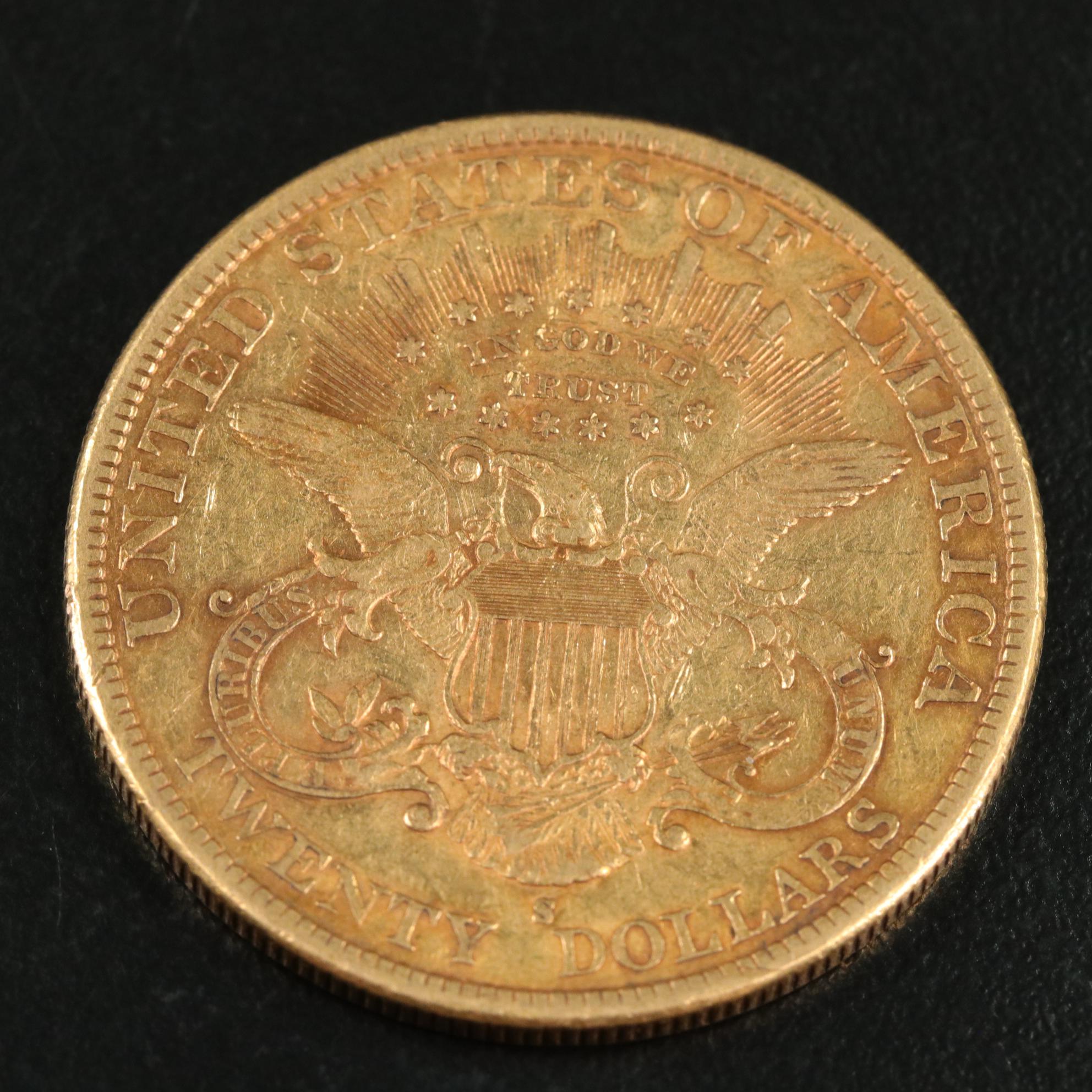 1896-S Liberty Twenty Dollar Gold Coin
