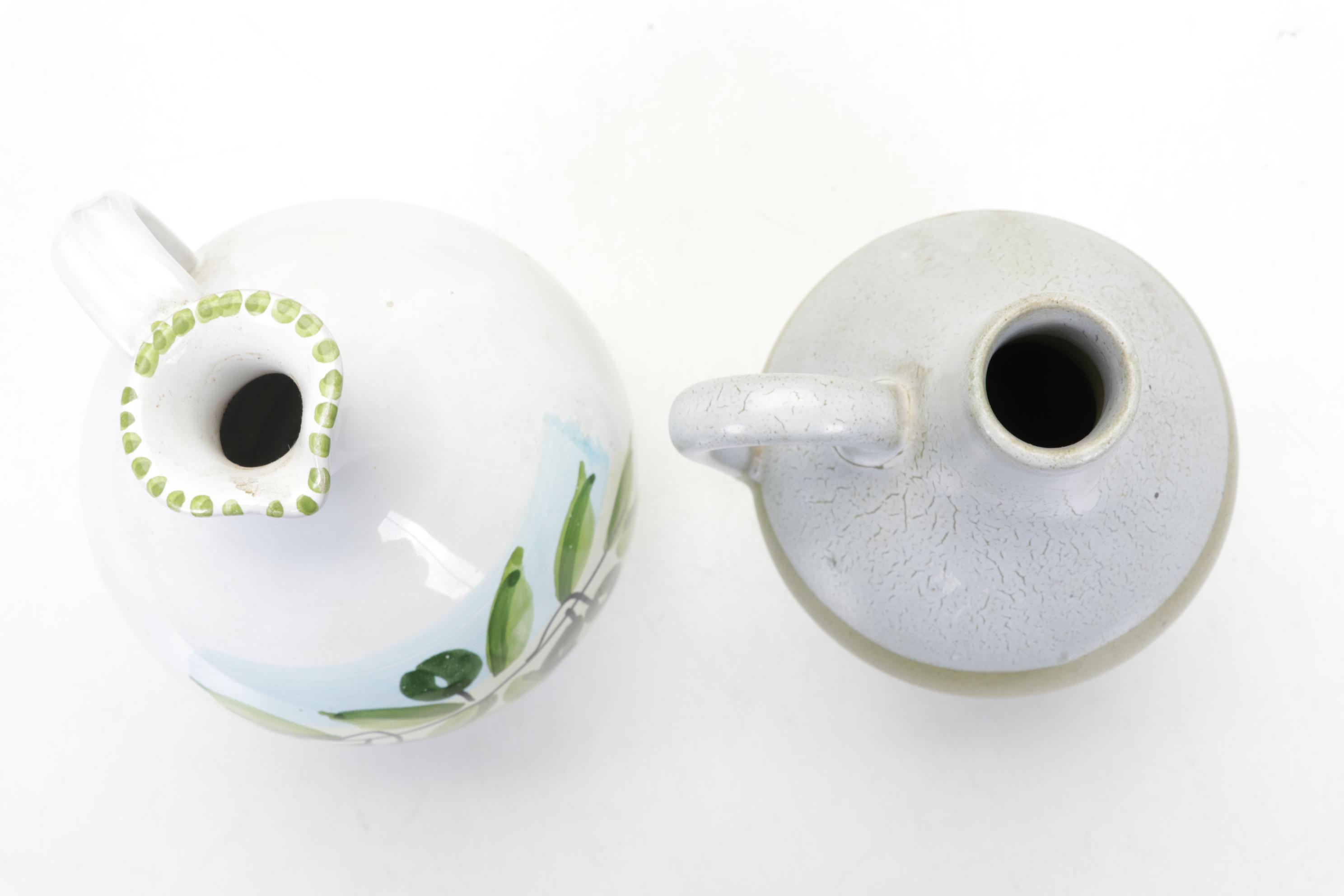 Pigeon Forge Pottery Bi-Color Jug and Other Colorful Art Pottery