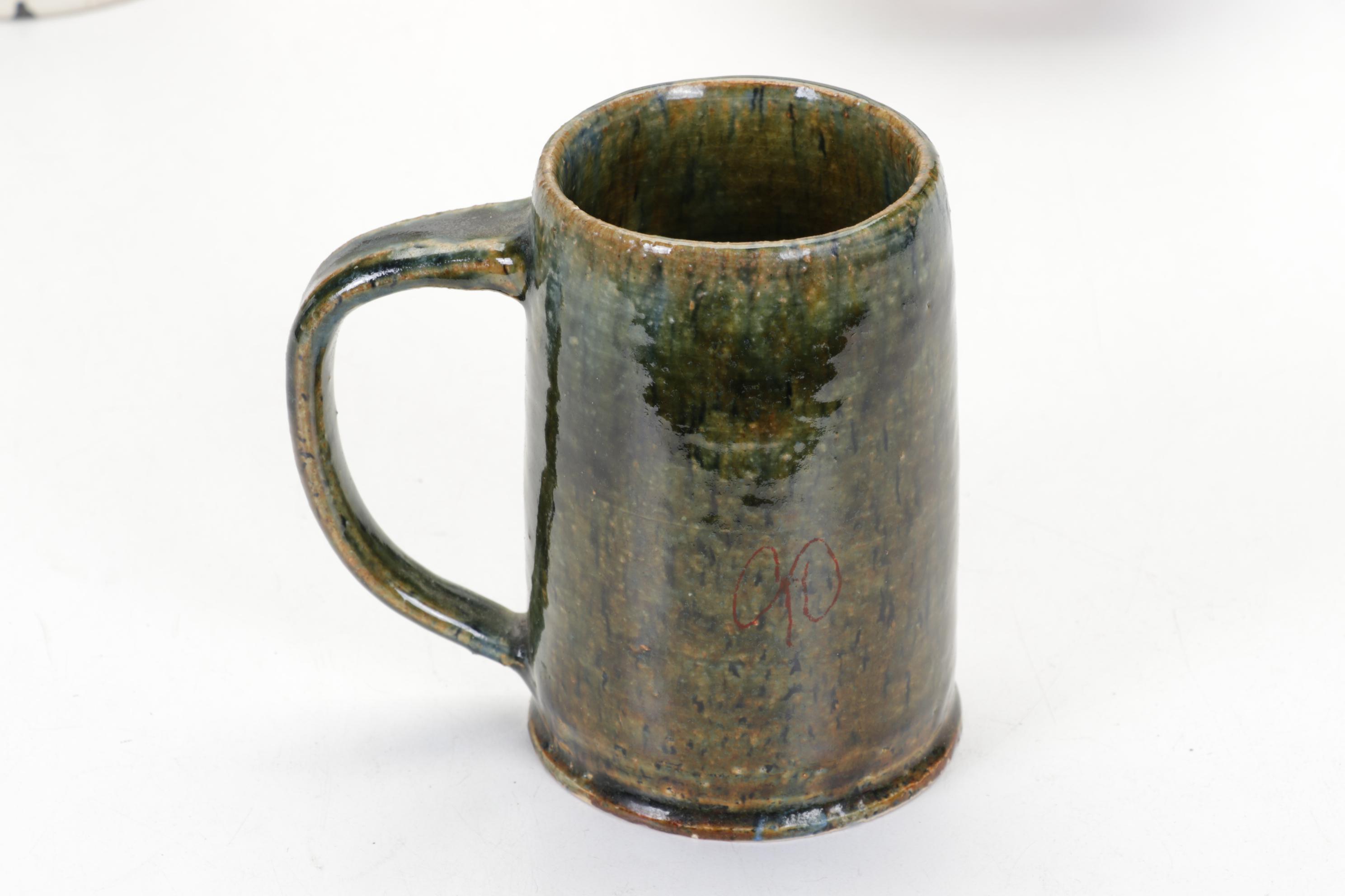 Pigeon Forge Pottery Bi-Color Jug and Other Colorful Art Pottery