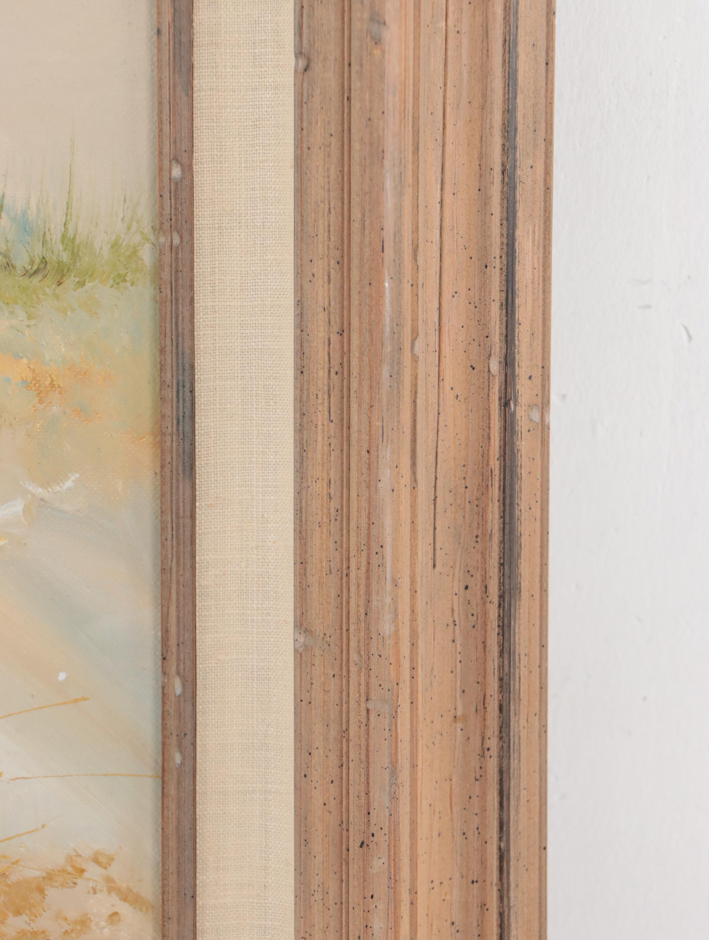 Karl Neumann Coastal Landscape Oil Painting, Circa 1980