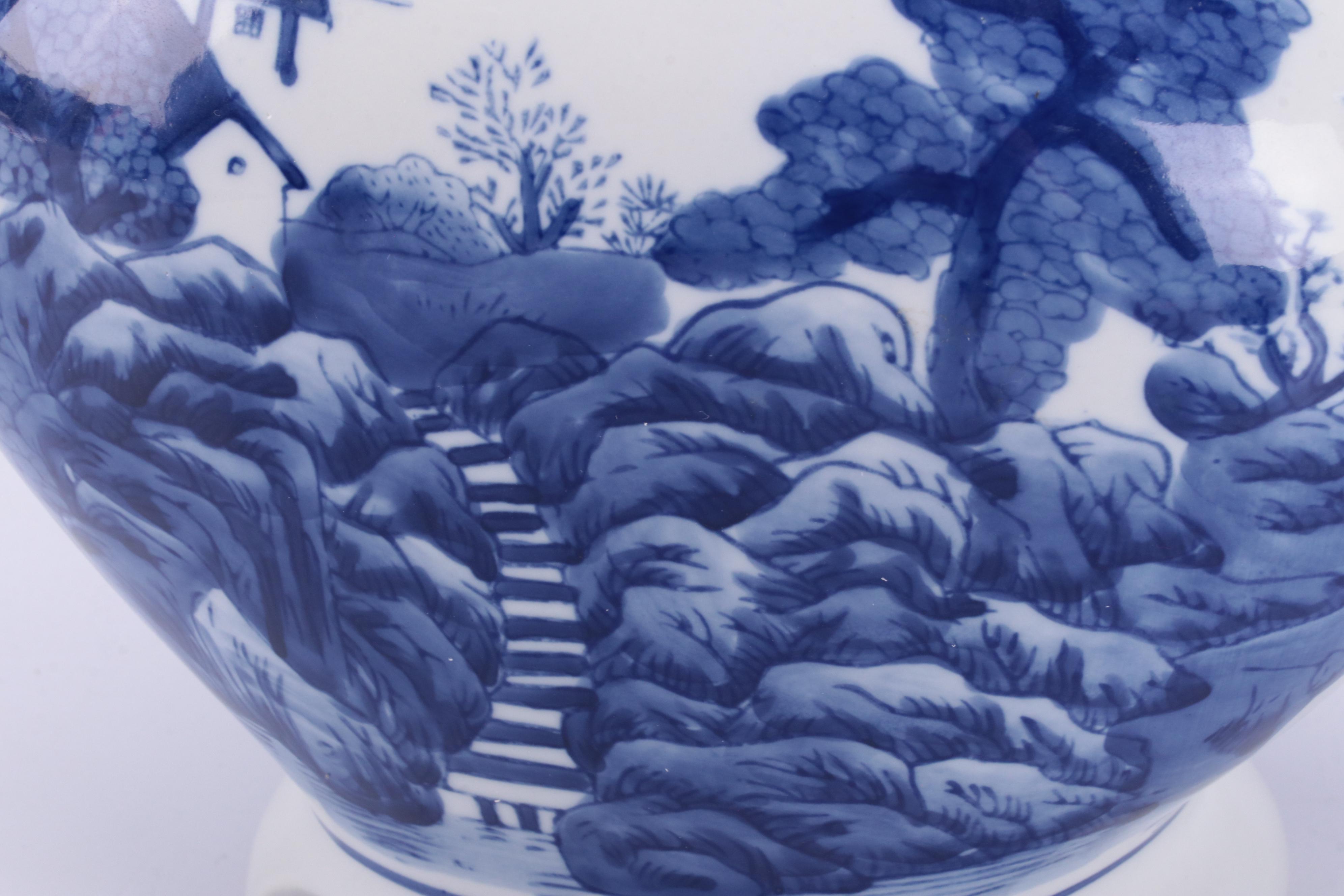 Chinese Blue and White Porcelain Candles and Vase