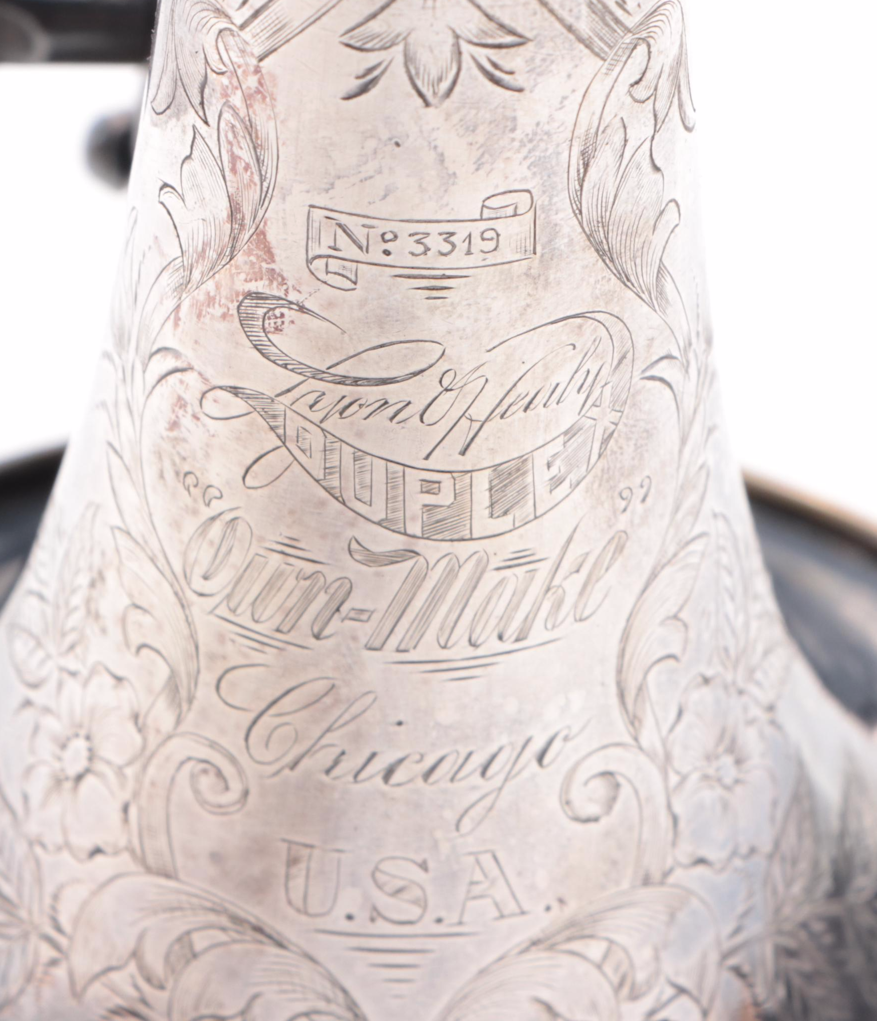 Lyon & Healy Silver Plate and Mother-of-Pearl Duplex Coronet, 1903