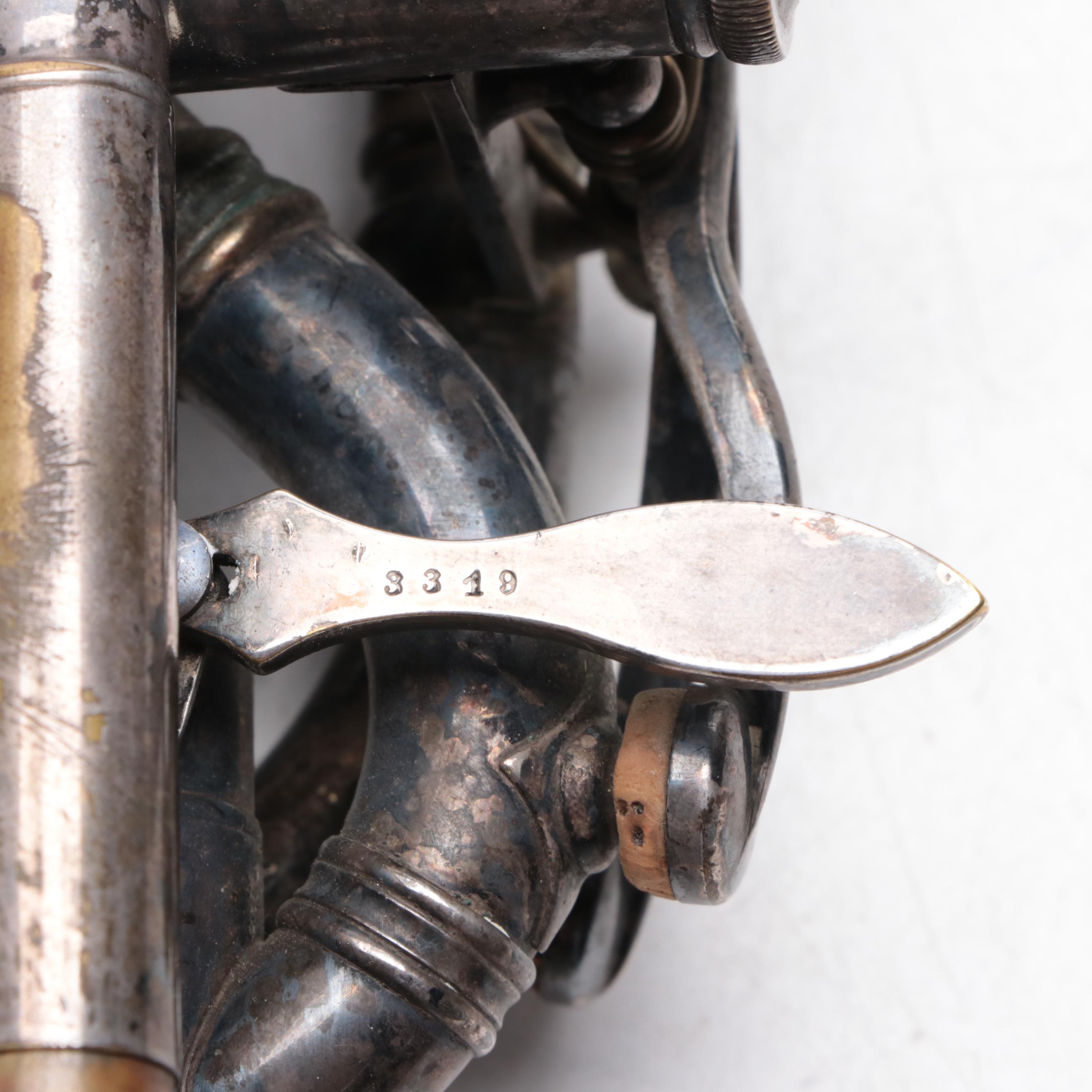 Lyon & Healy Silver Plate and Mother-of-Pearl Duplex Coronet, 1903