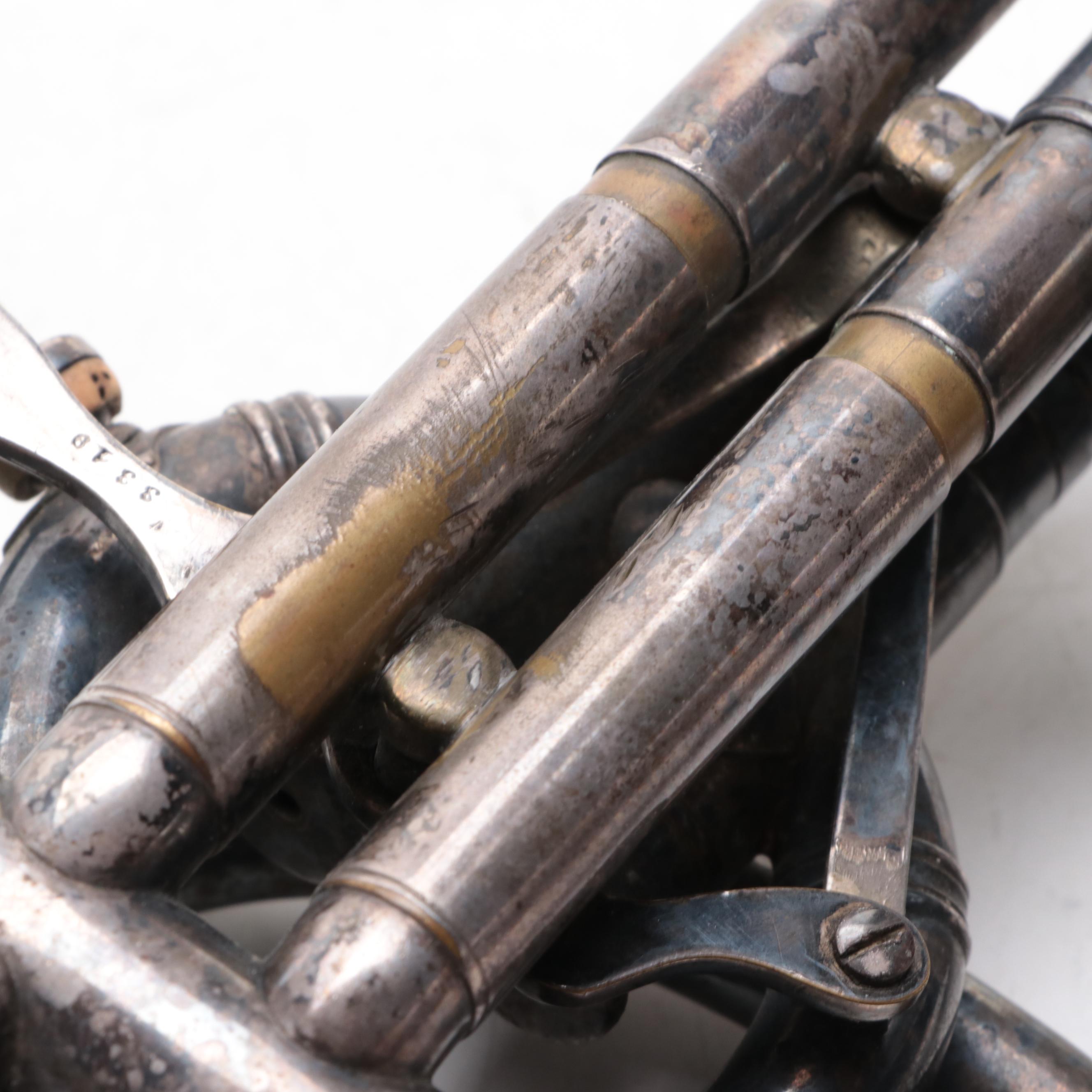 Lyon & Healy Silver Plate and Mother-of-Pearl Duplex Coronet, 1903