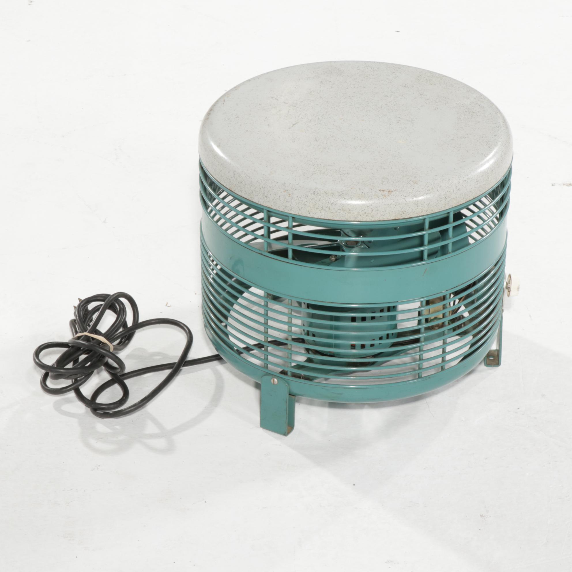 Emerson Electric Mid Century Modern Metal Hassock Fan