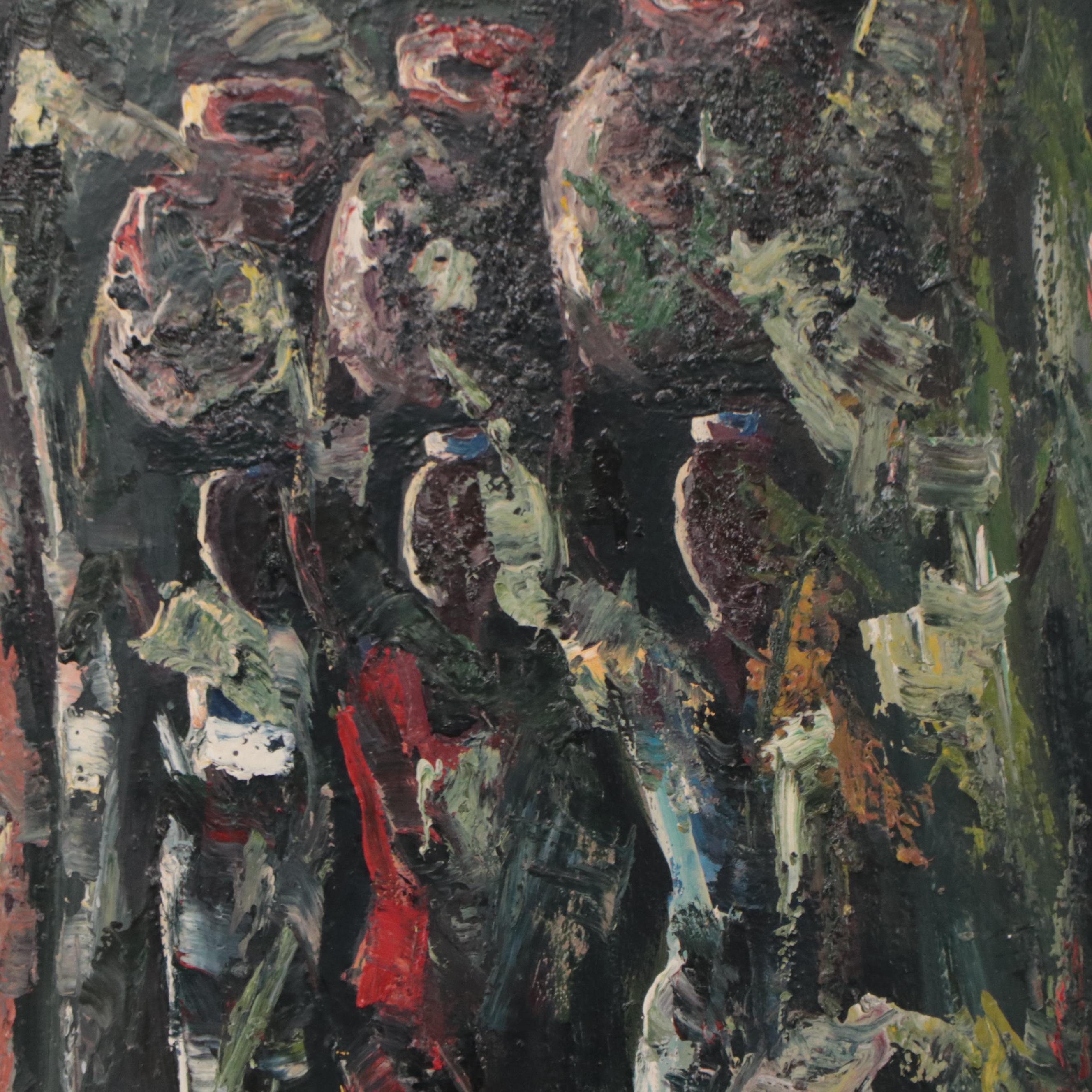 Abstract Expressionistic Style Oil Painting