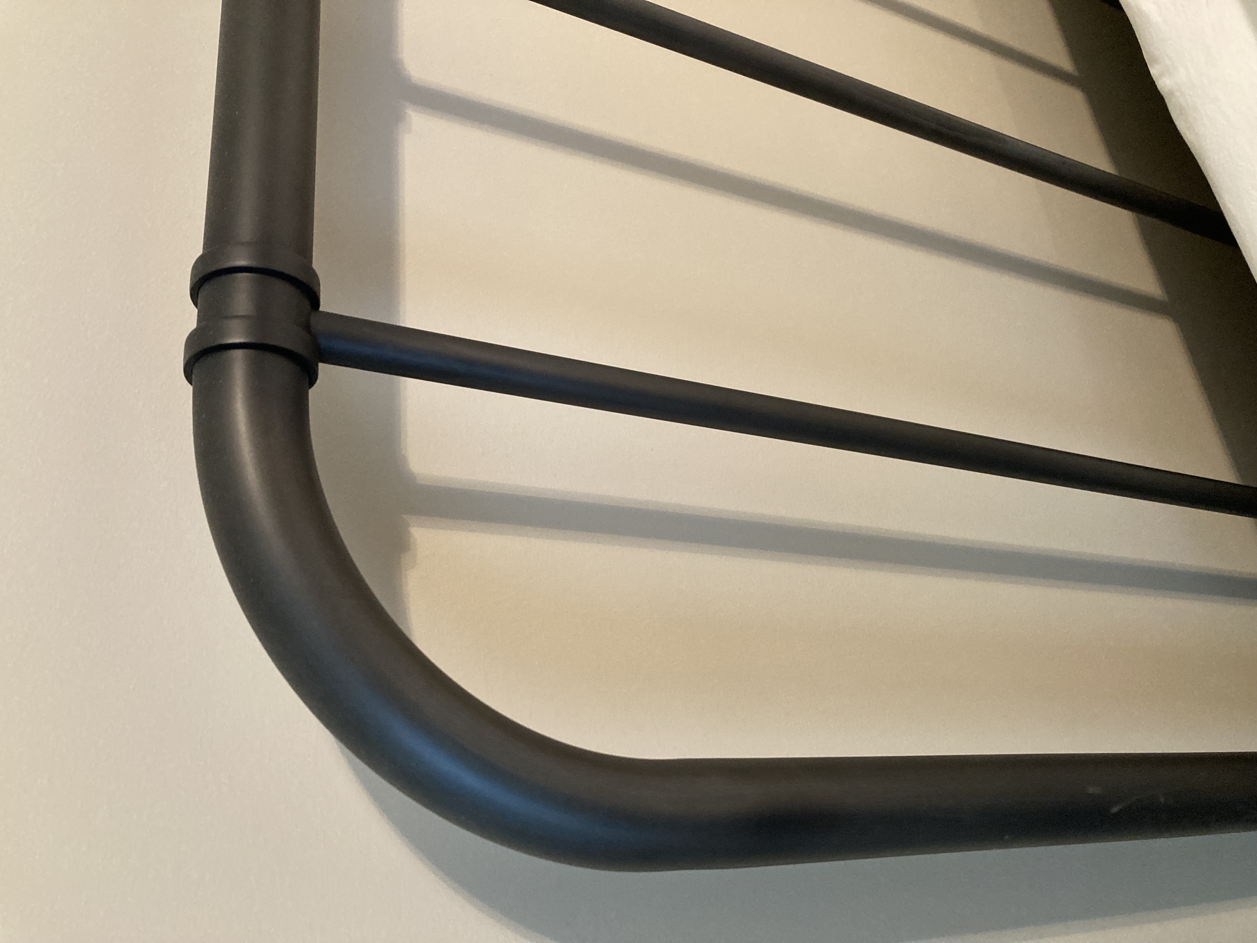 Matte Black Iron Queen Headboard