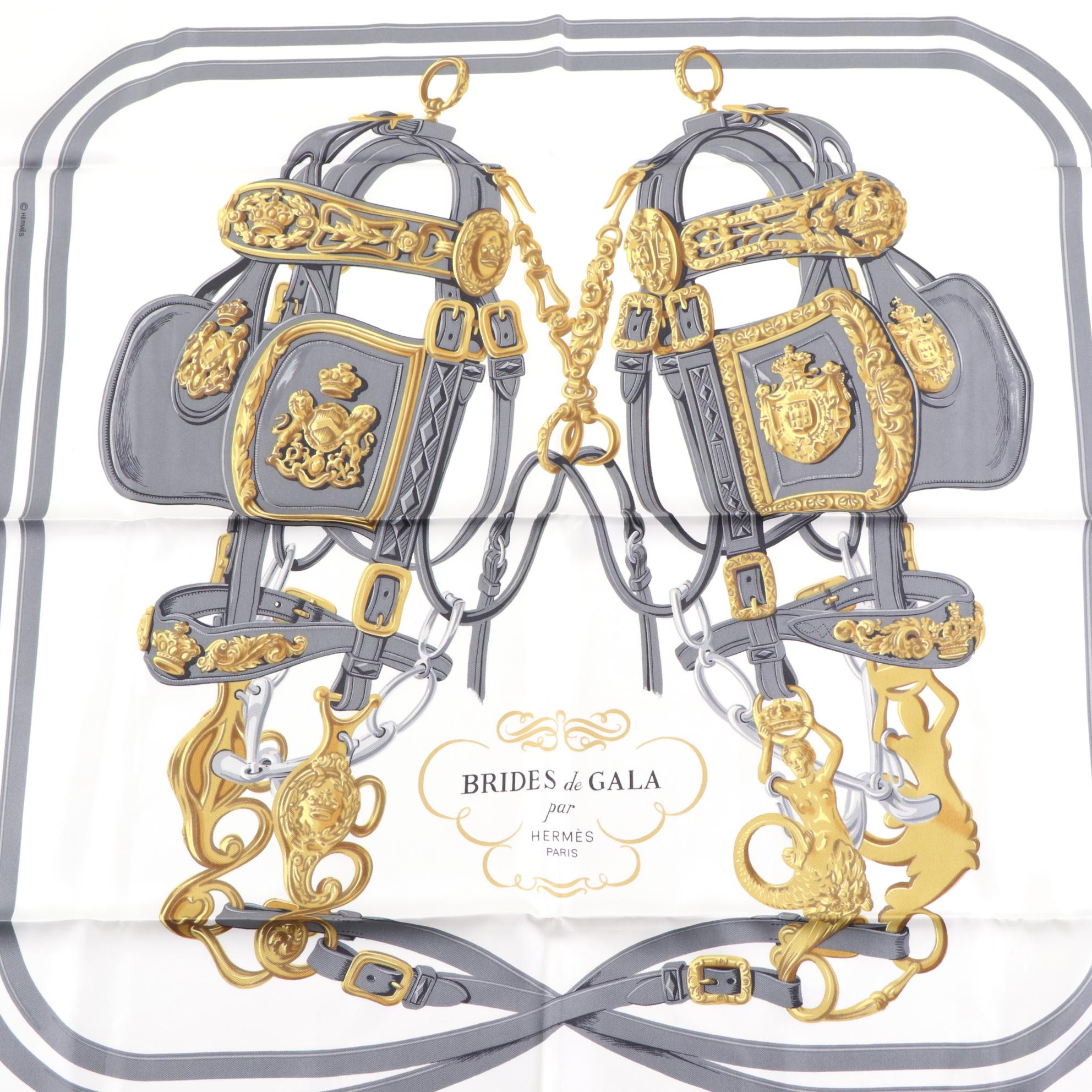 Hermès "Brides de Gala" Scarf 90 in Silk Twill