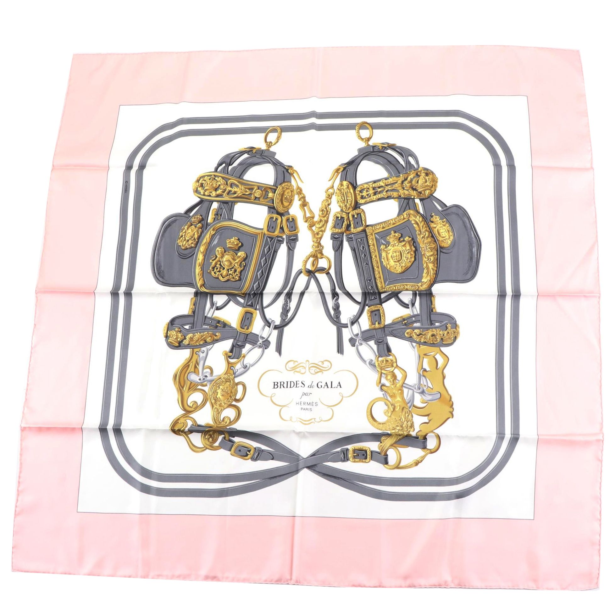 Hermès "Brides de Gala" Scarf 90 in Silk Twill