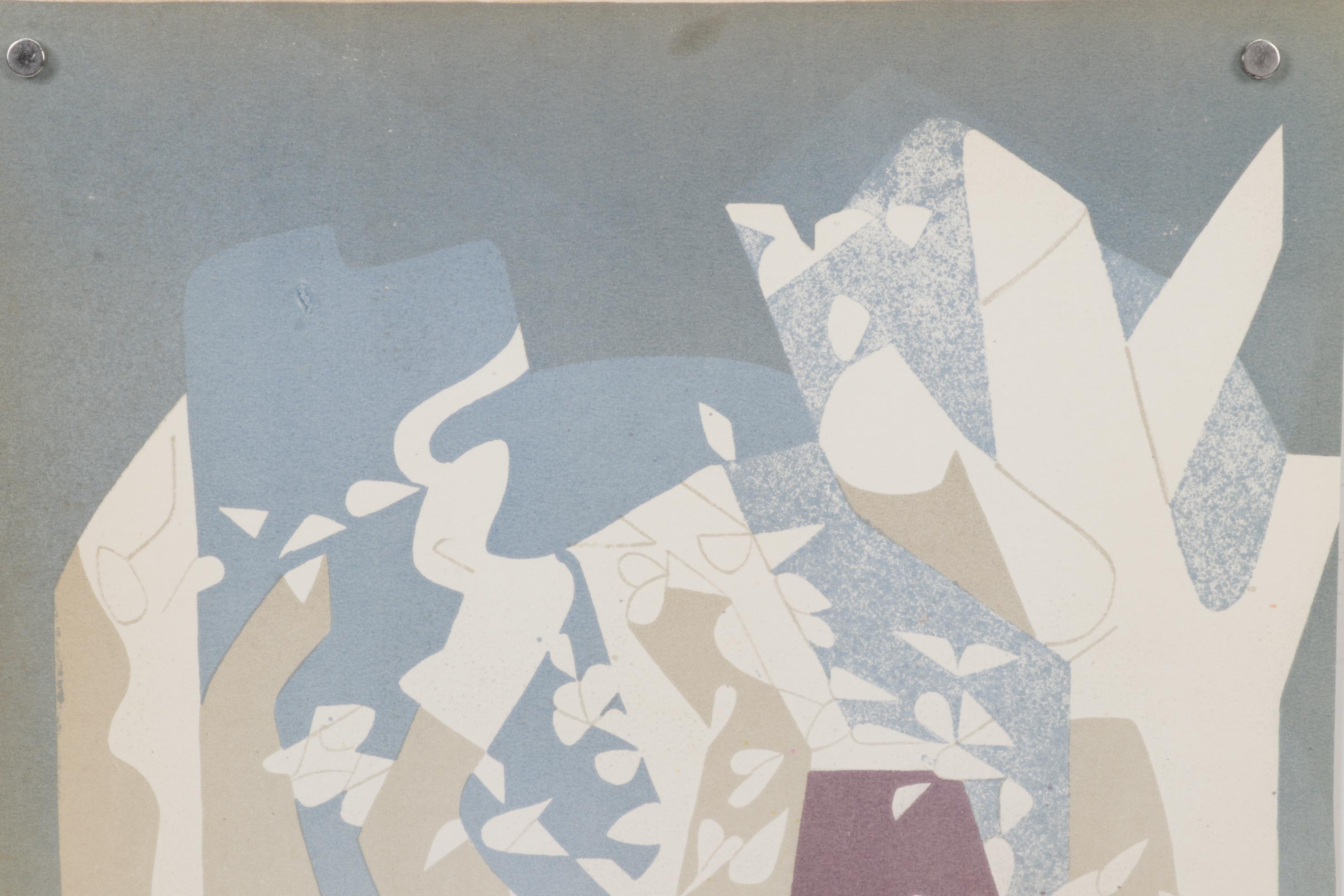 André Beaudin Color Lithograph From "André Beaudin," 1961