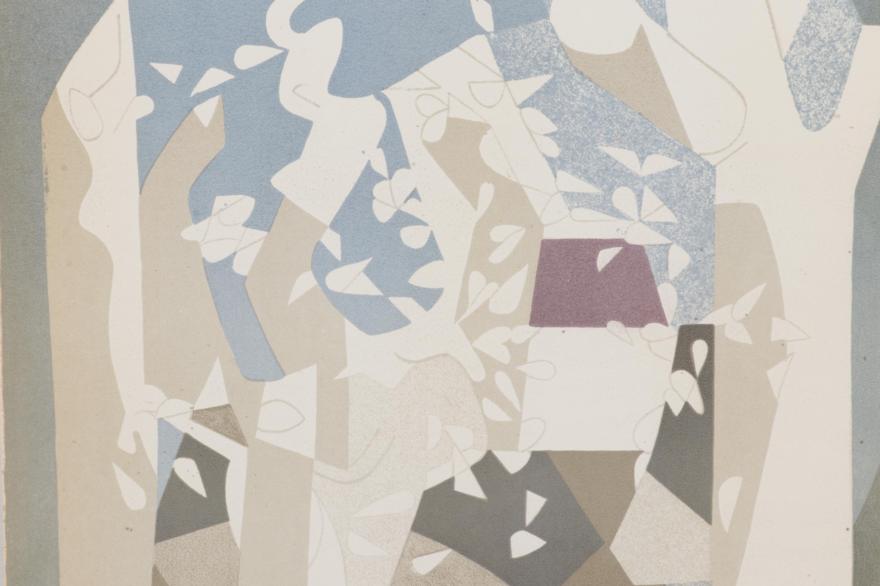 André Beaudin Color Lithograph From "André Beaudin," 1961