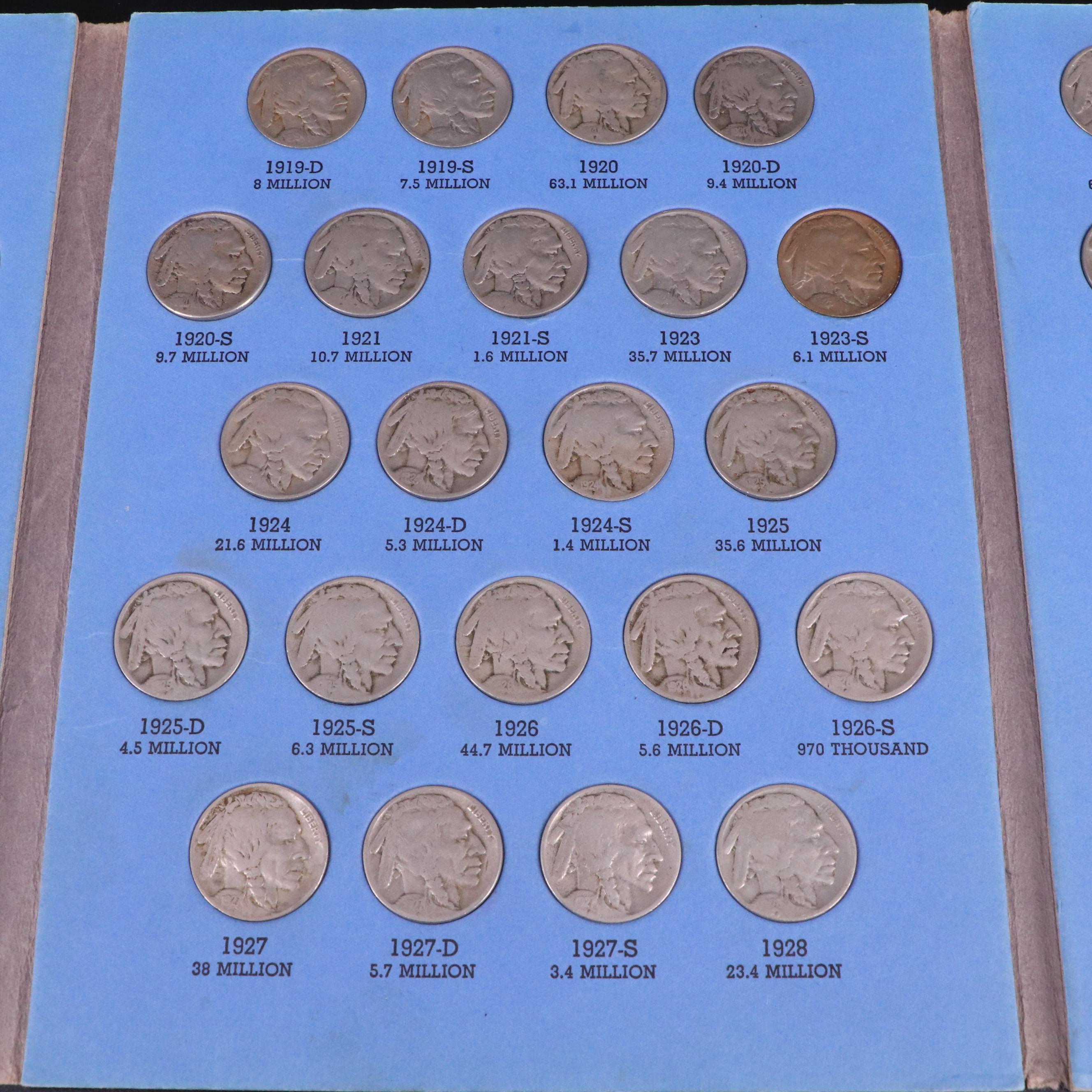 Complete Buffalo Nickel Collection