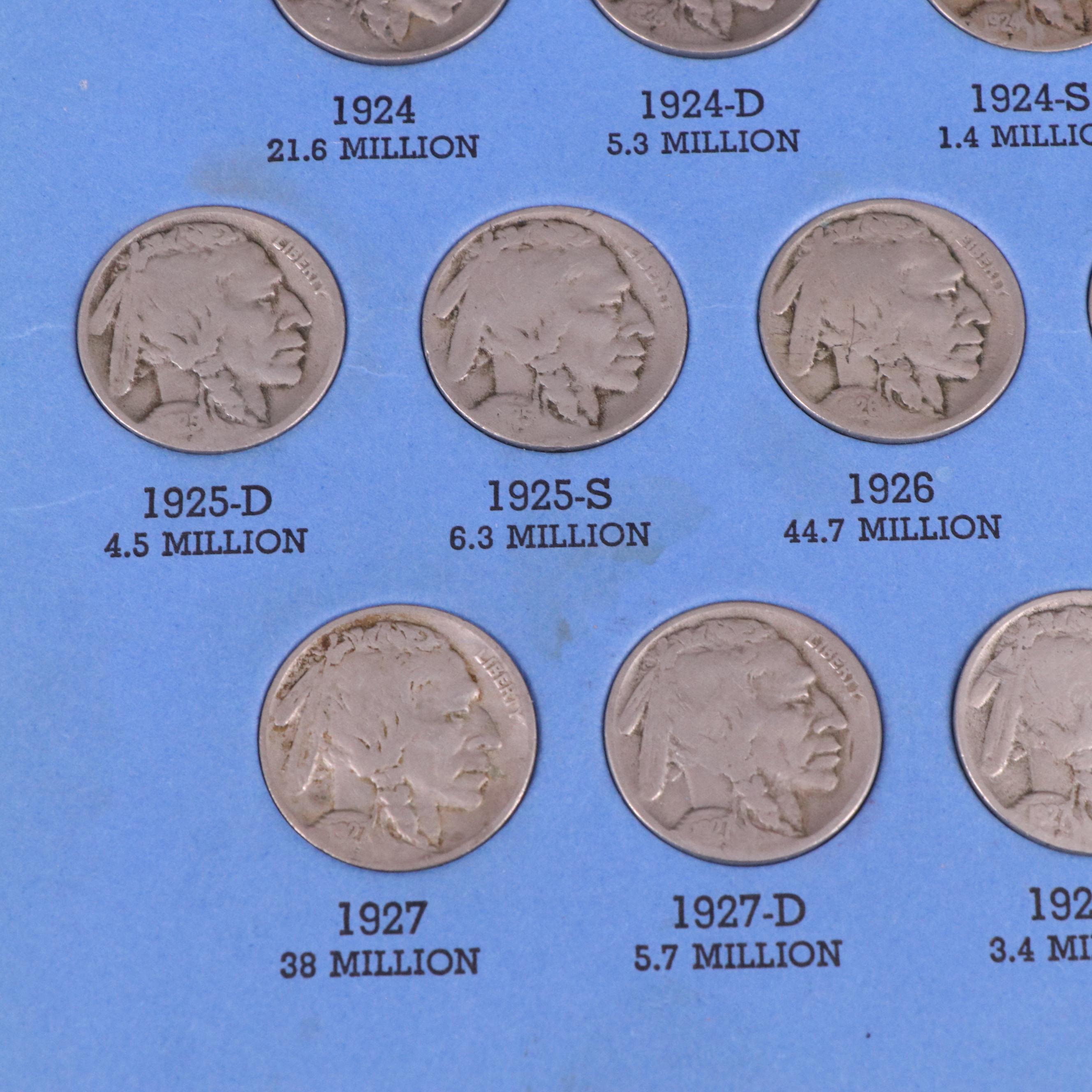 Complete Buffalo Nickel Collection