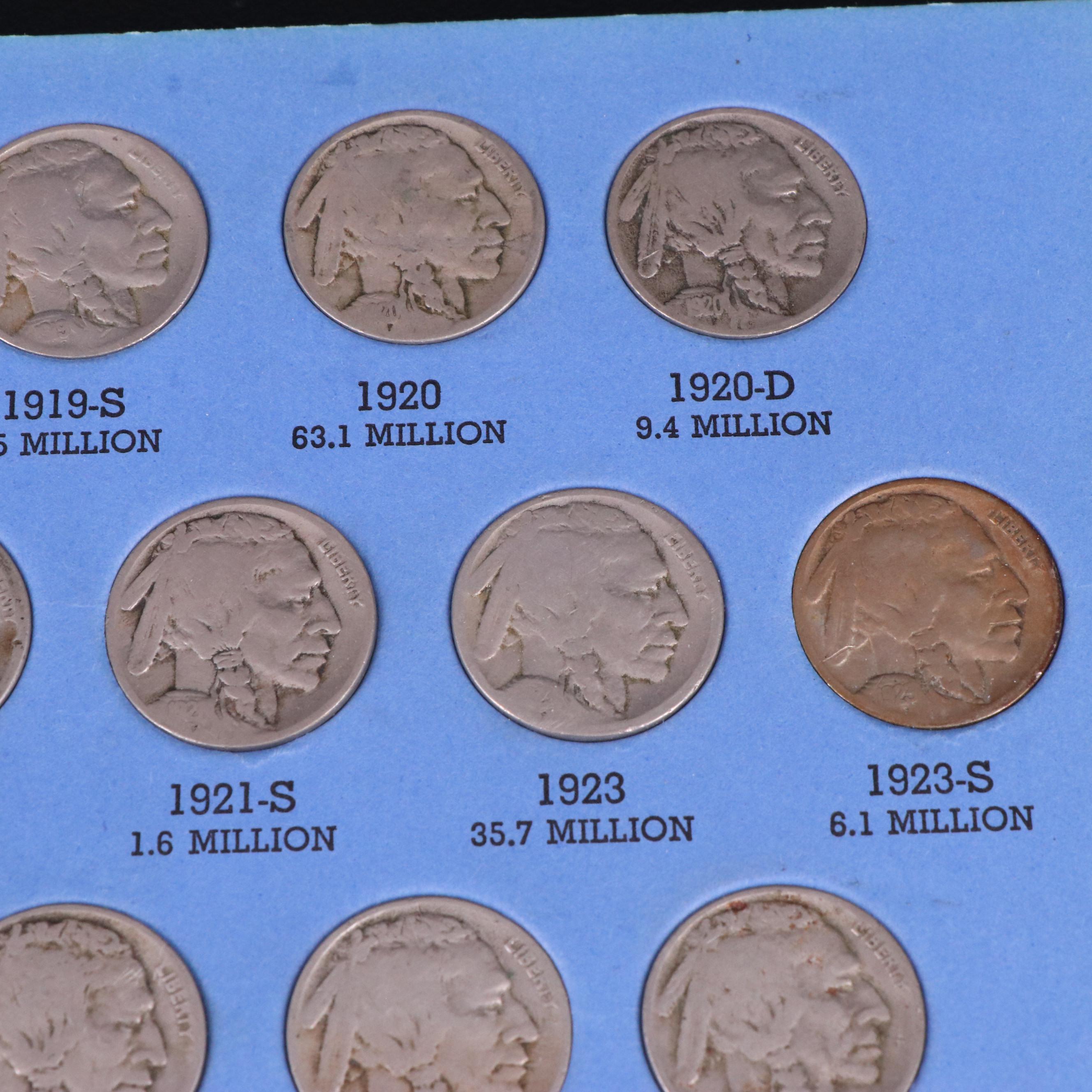 Complete Buffalo Nickel Collection