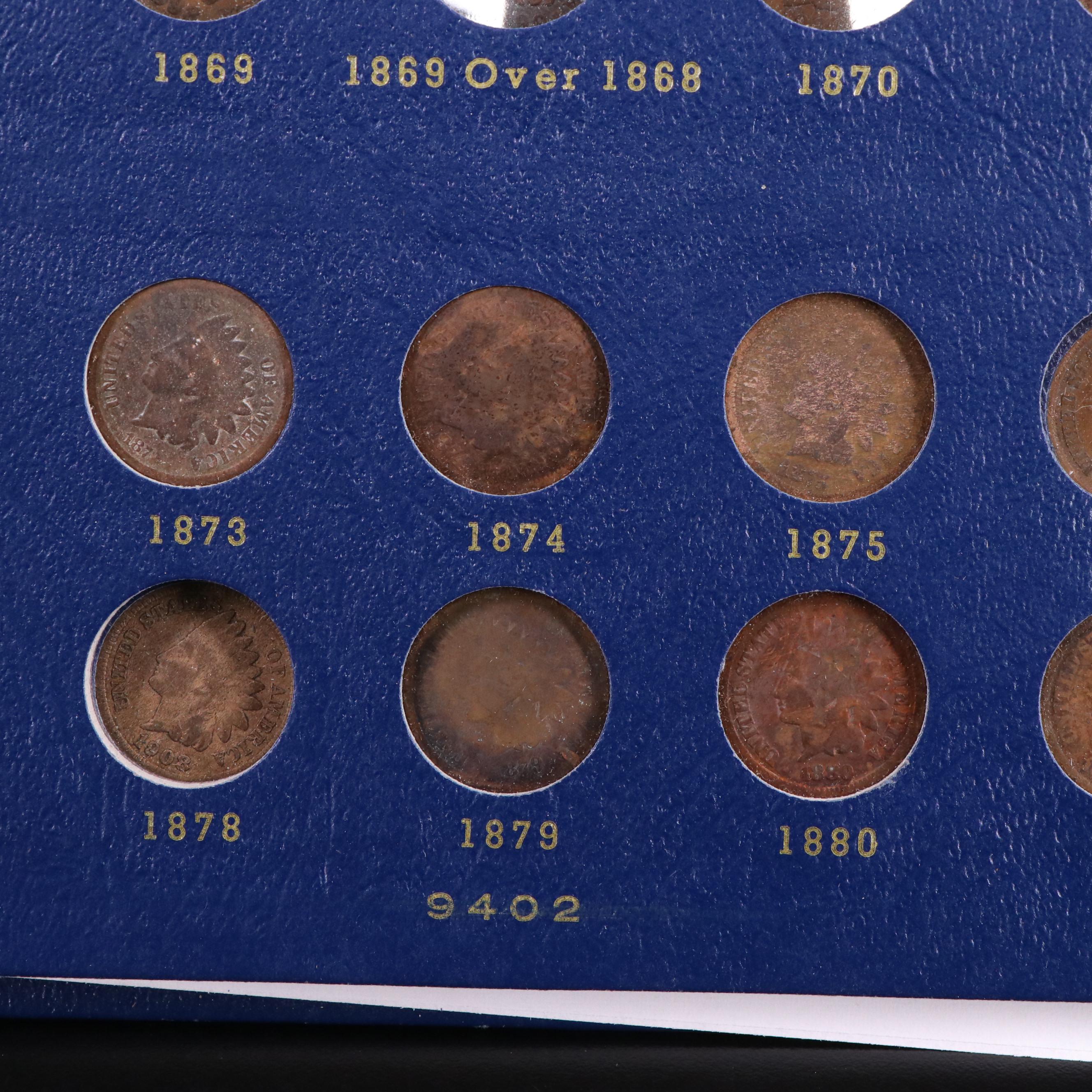 Partial Indian Cent Collection Including 41 Different Coins