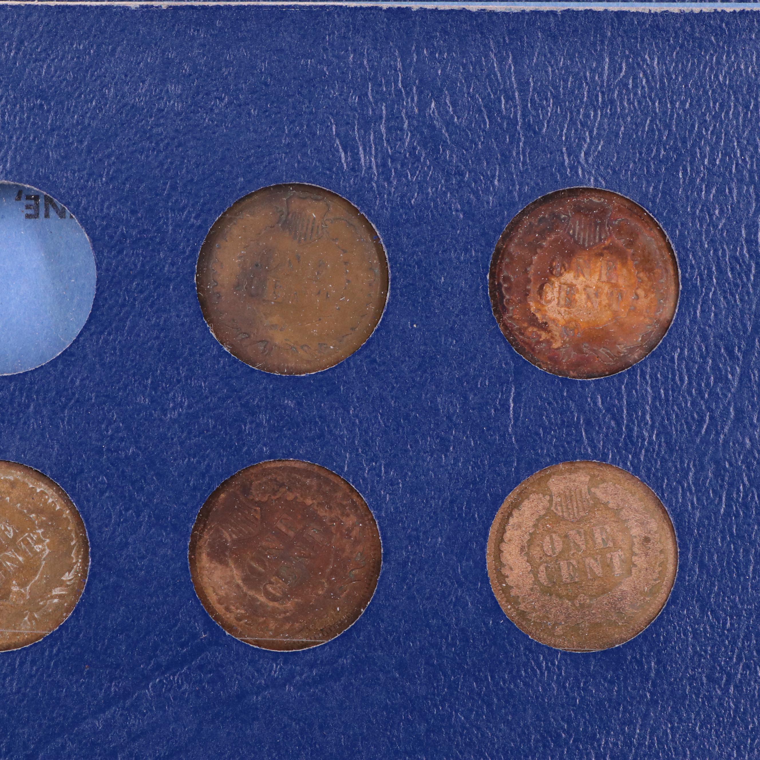 Partial Indian Cent Collection Including 41 Different Coins