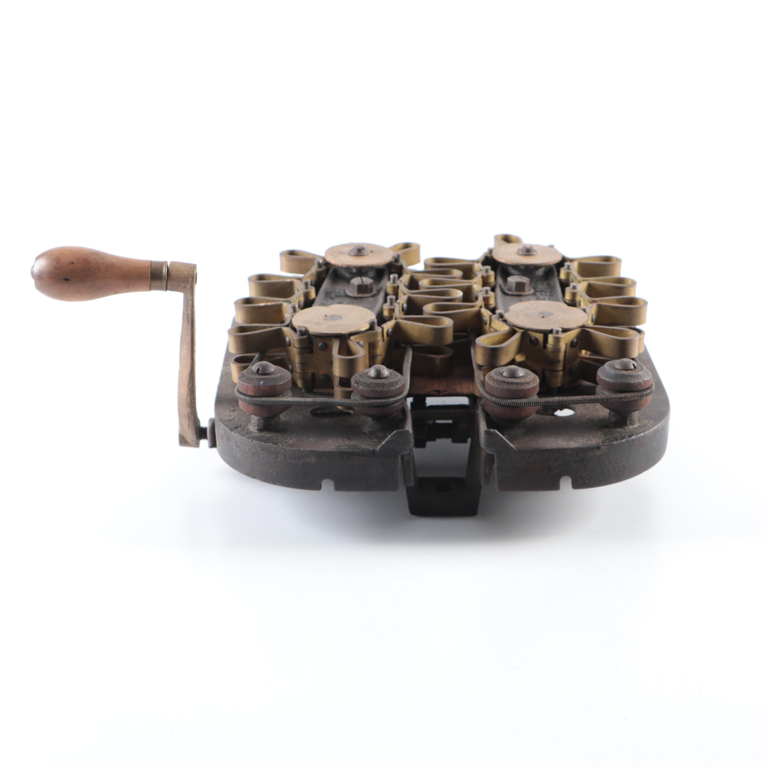 Antique Cast Iron Crimper, Late 19th Century