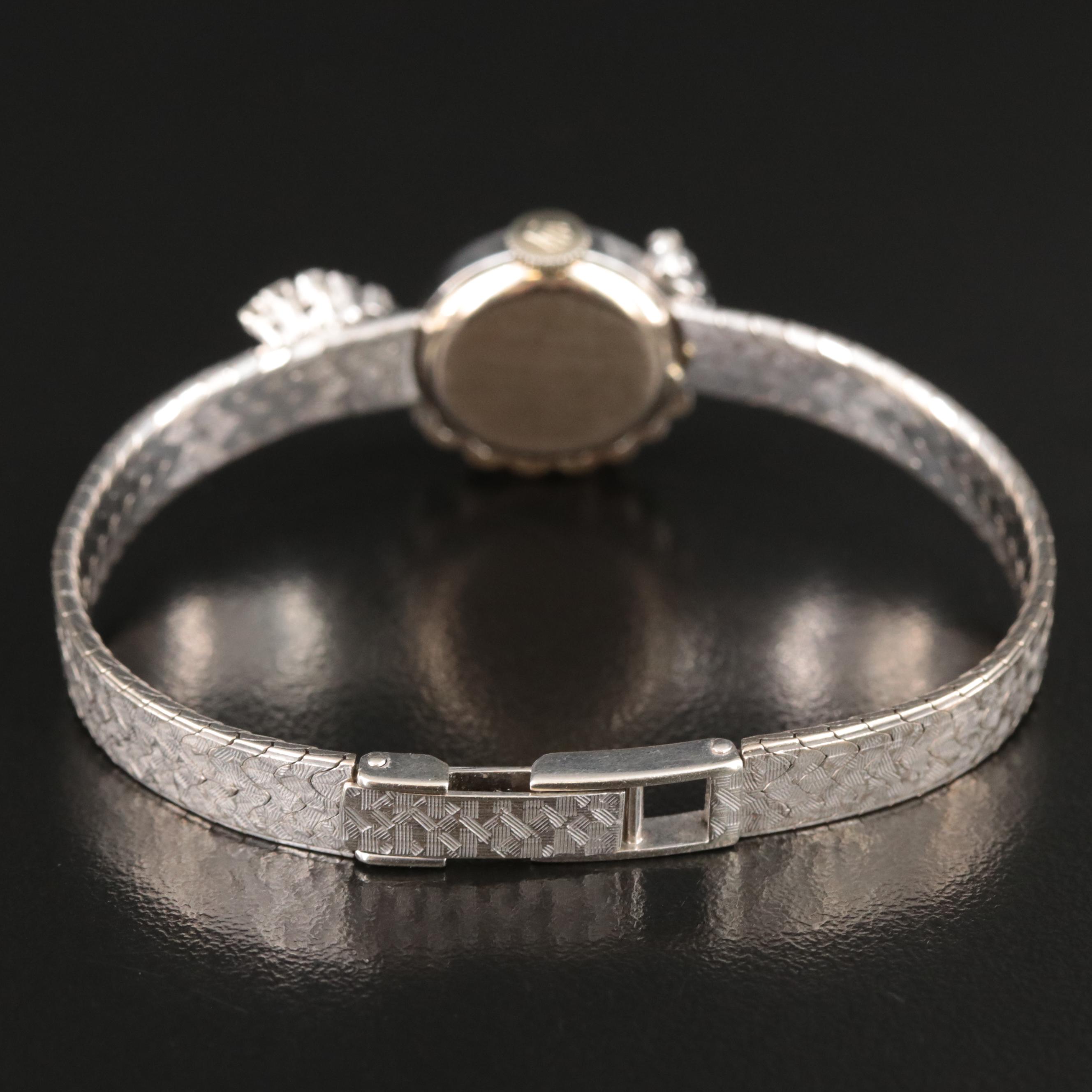 Vintage Rolex Precision 18K Custom 0.98 CTW Diamond Watch