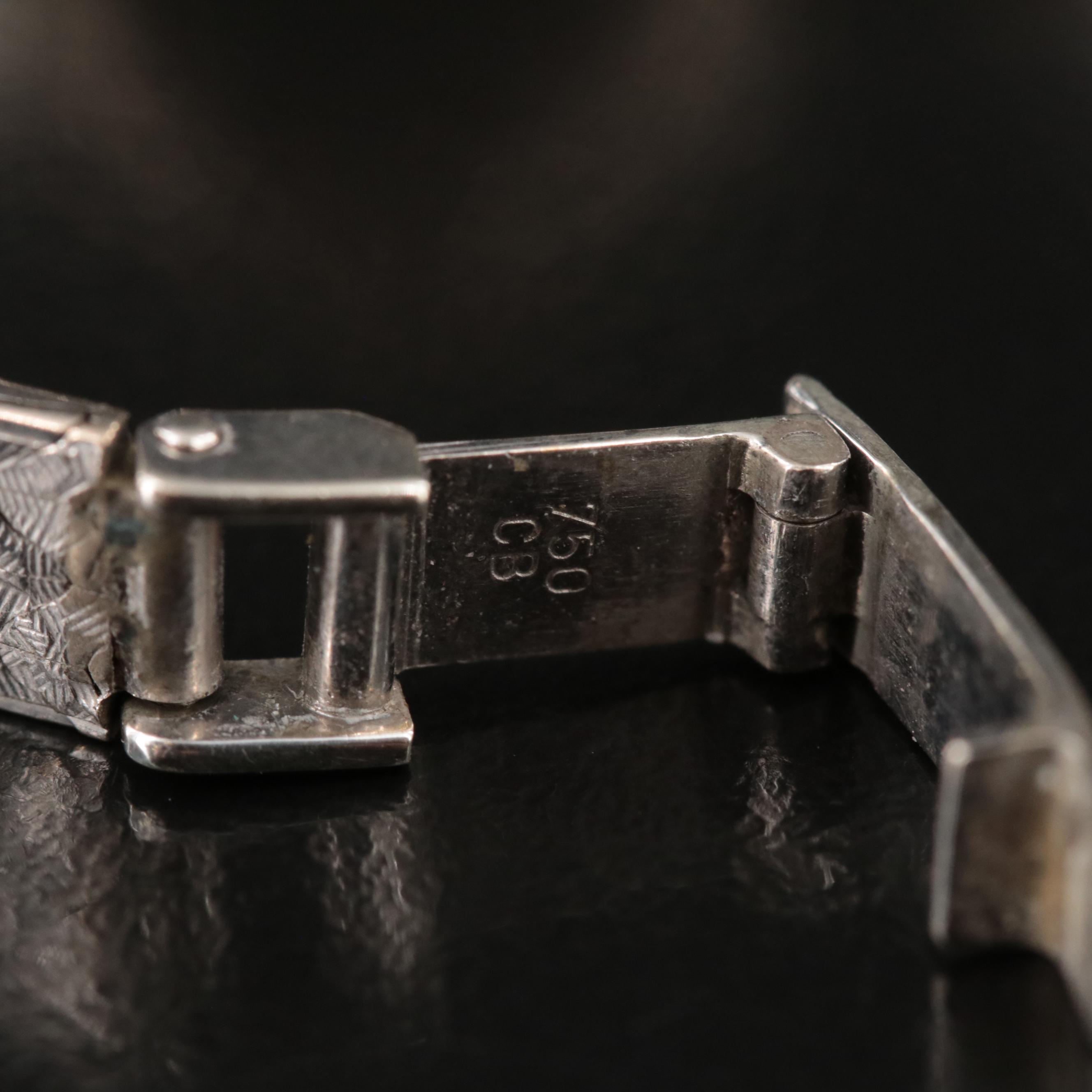 Vintage Rolex Precision 18K Custom 0.98 CTW Diamond Watch