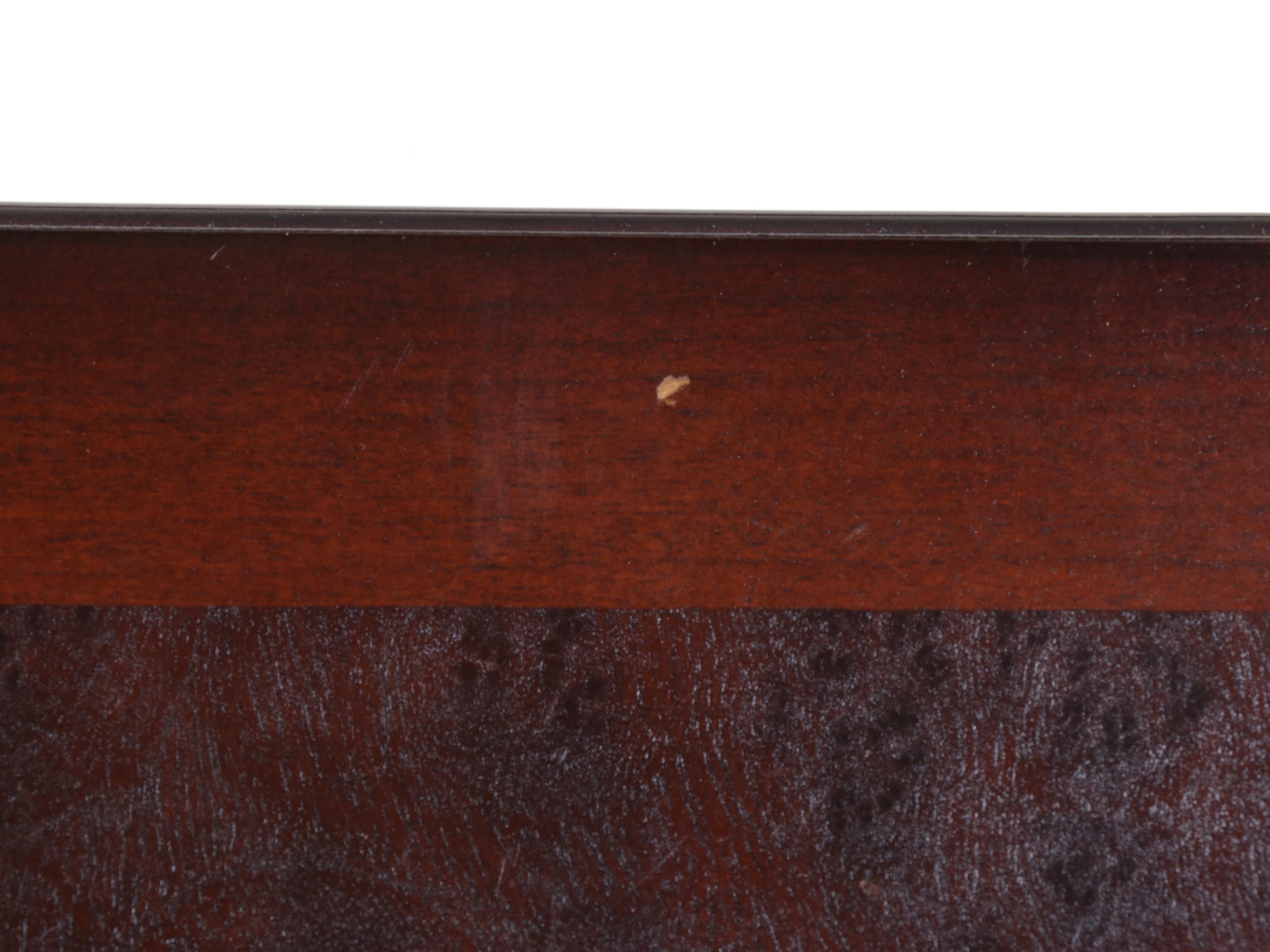 The Bombay Company Federal Style Side Table in Burlwood Finish