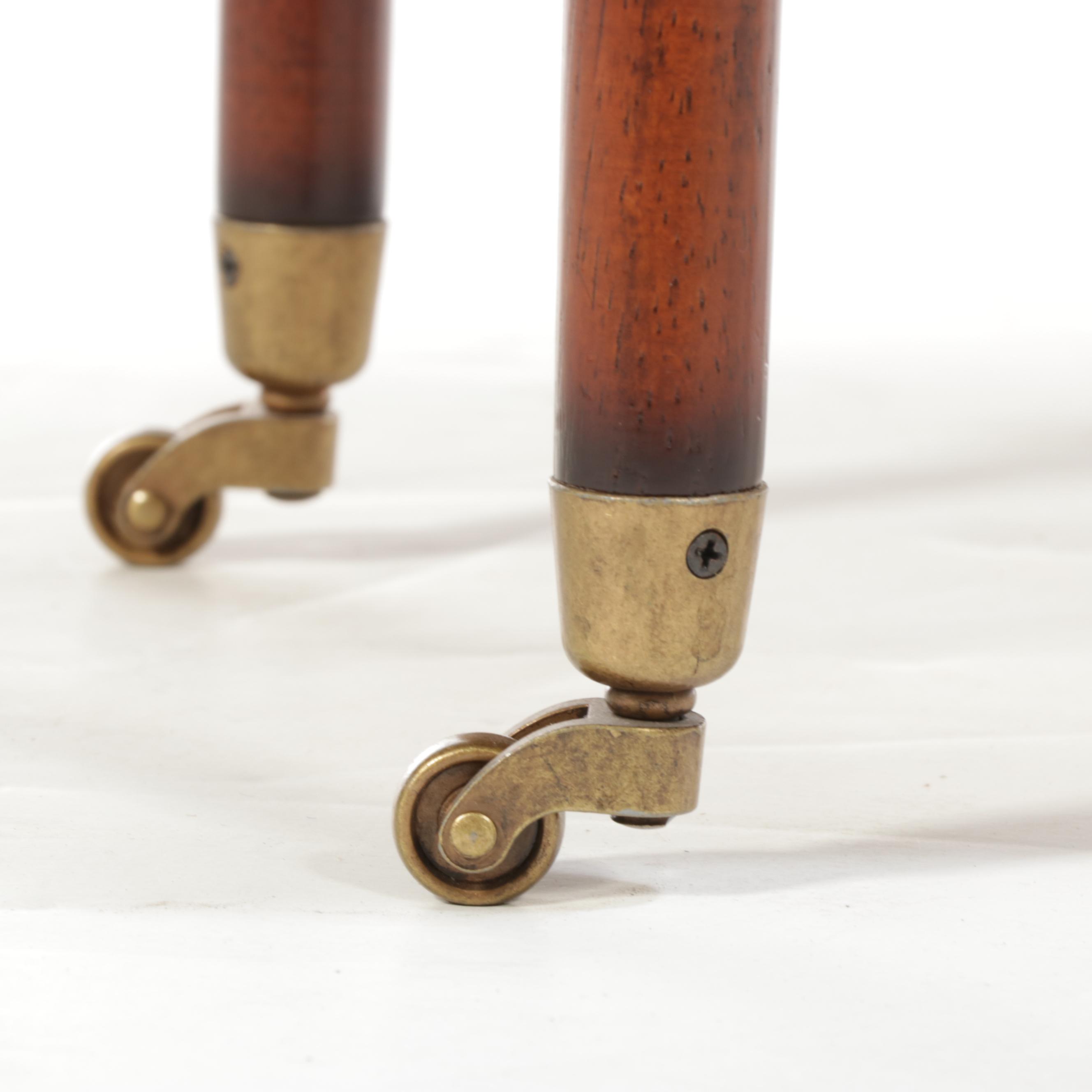 The Bombay Company Federal Style Side Table in Burlwood Finish