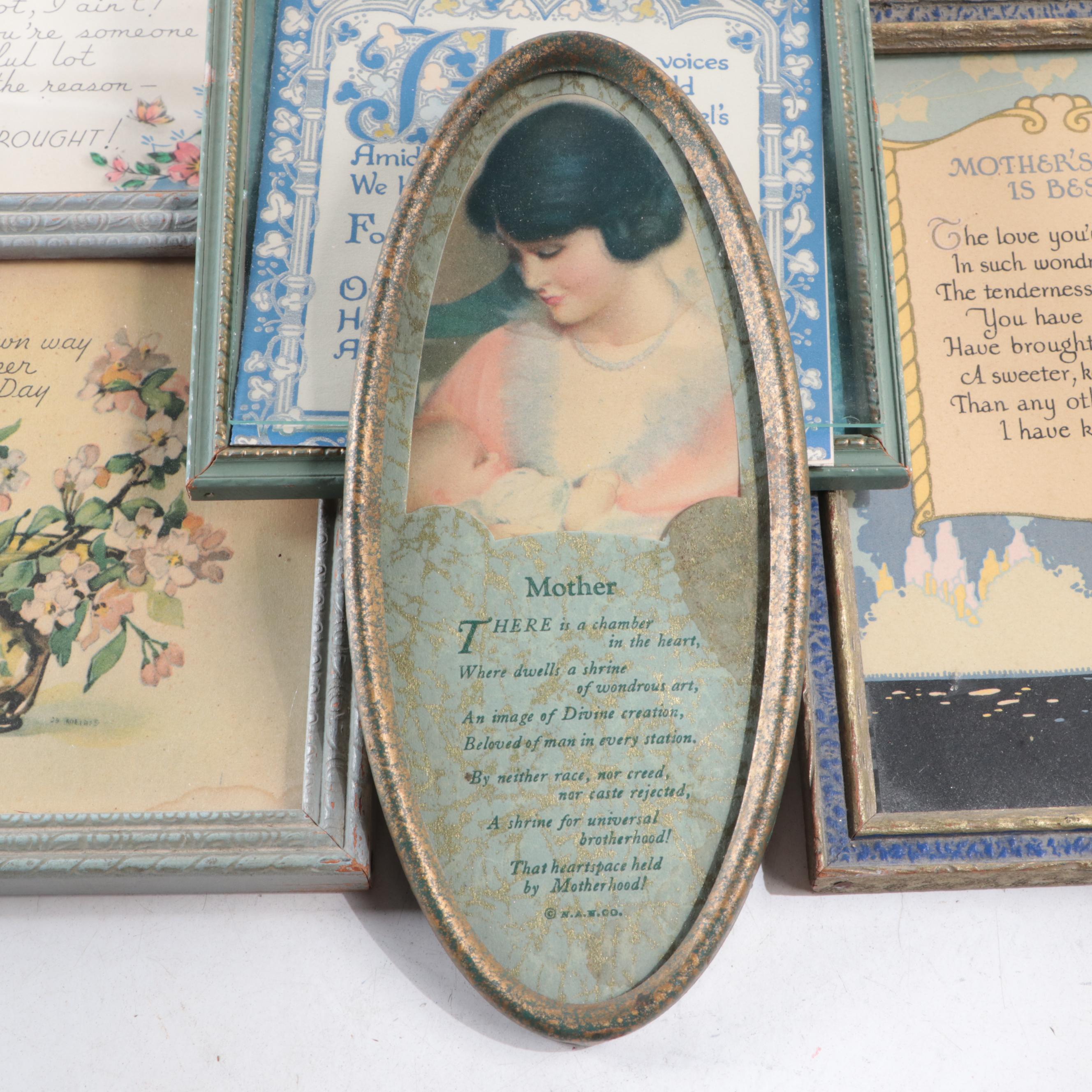 Art Deco Wood Swivel Frame Stand with N.A.N.Co. Metal Plaque and More