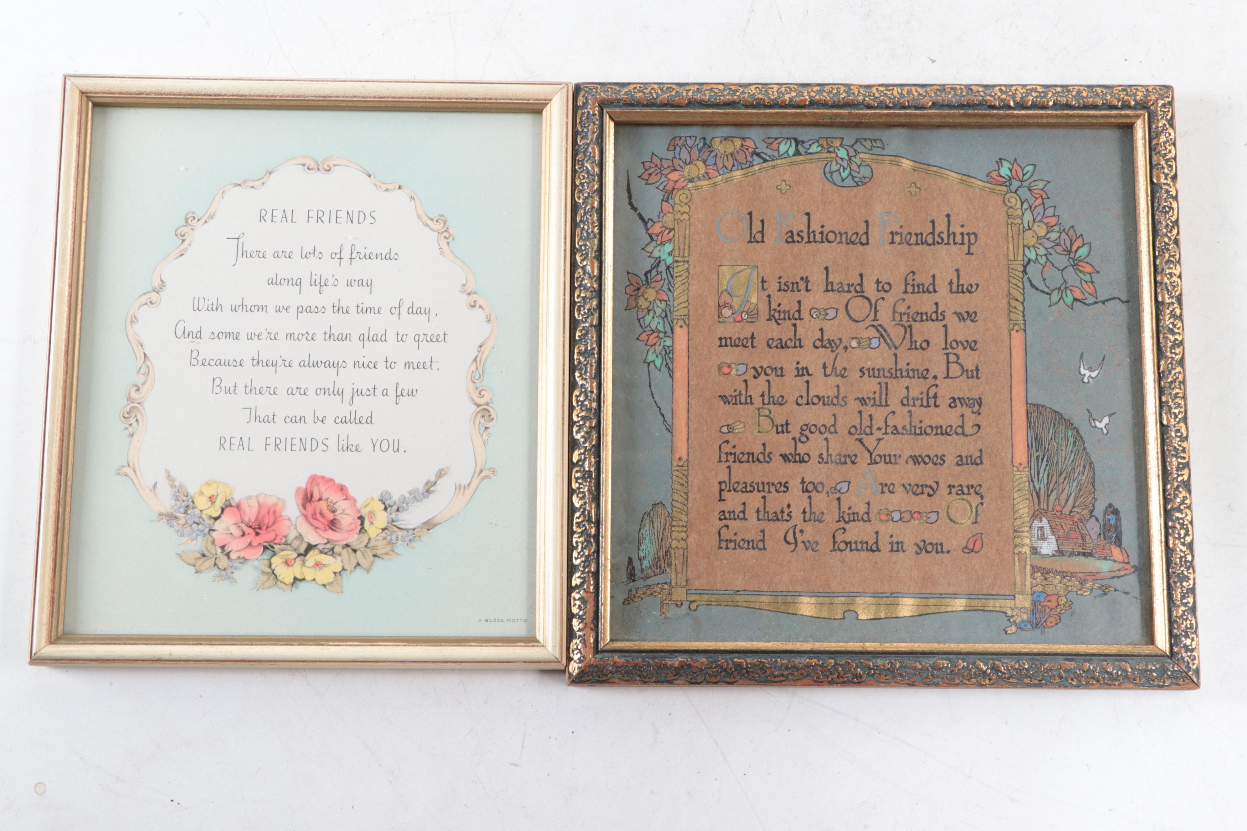 Art Deco Wood Swivel Frame Stand with N.A.N.Co. Metal Plaque and More