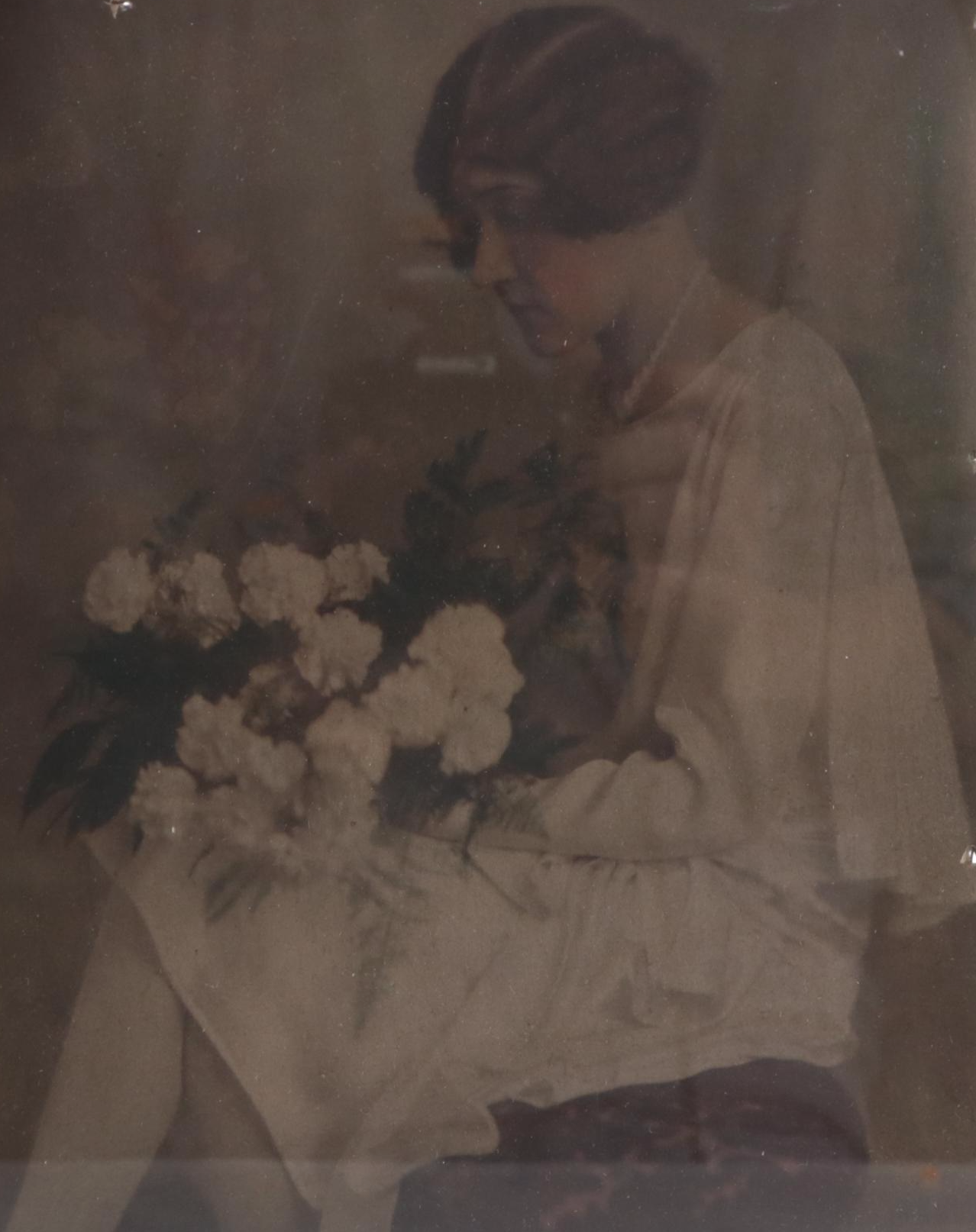 Art Deco Wood Swivel Frame Stand with N.A.N.Co. Metal Plaque and More