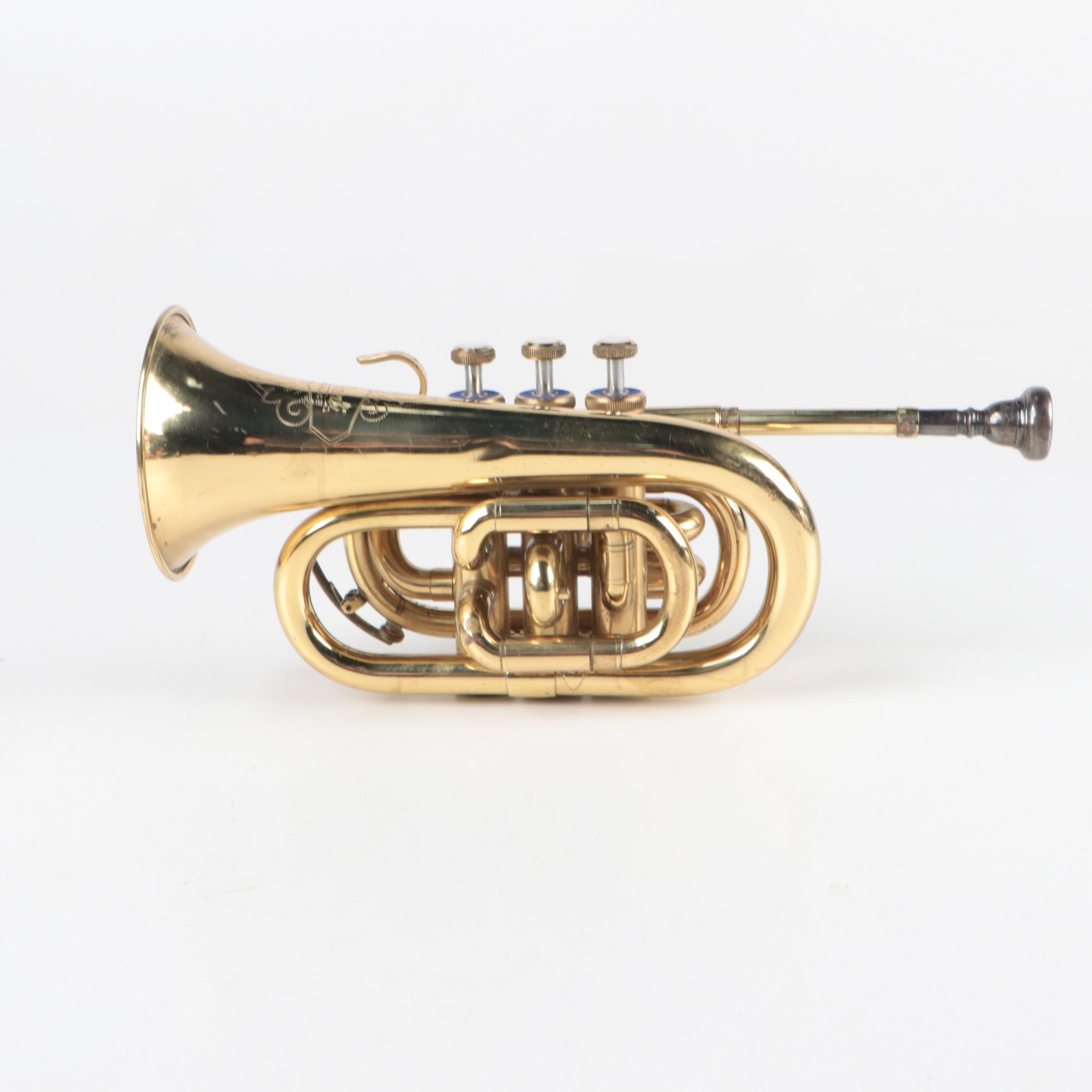 Amati Kraslice Brass Pocket Cornet