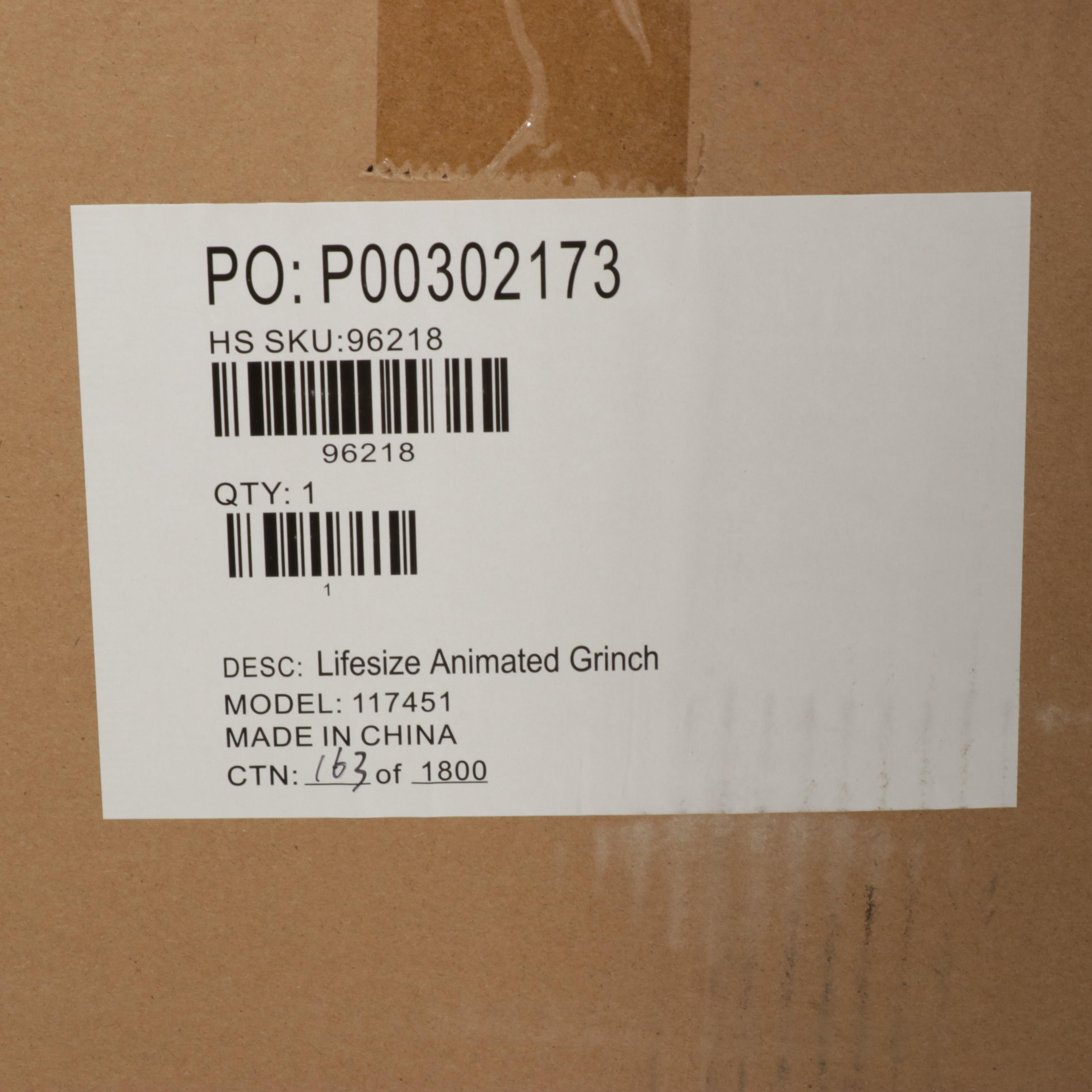 Life Size Animated Grinch Figure