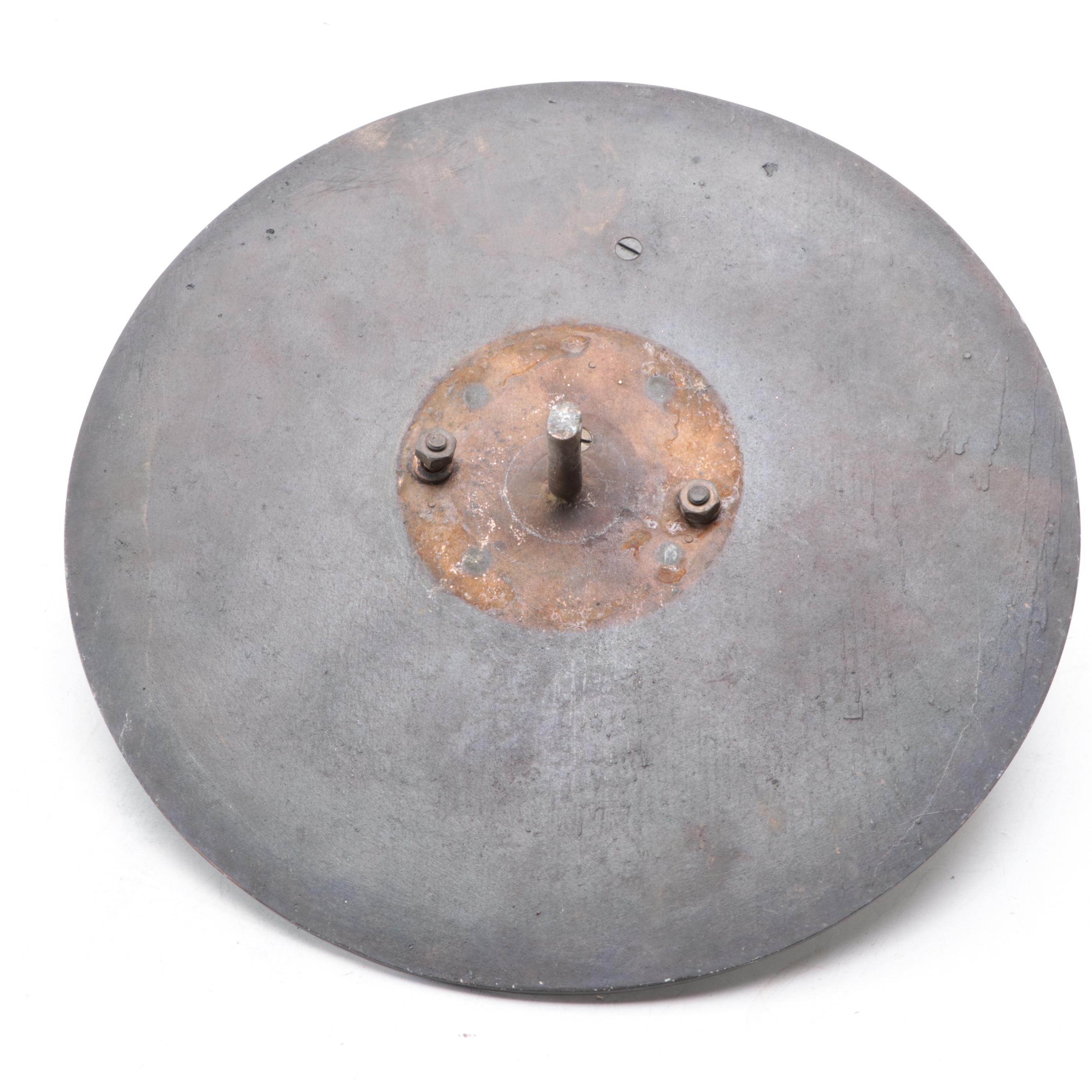 Yard Envy Father Time Motif Cast Iron and Bronze Garden Sundial