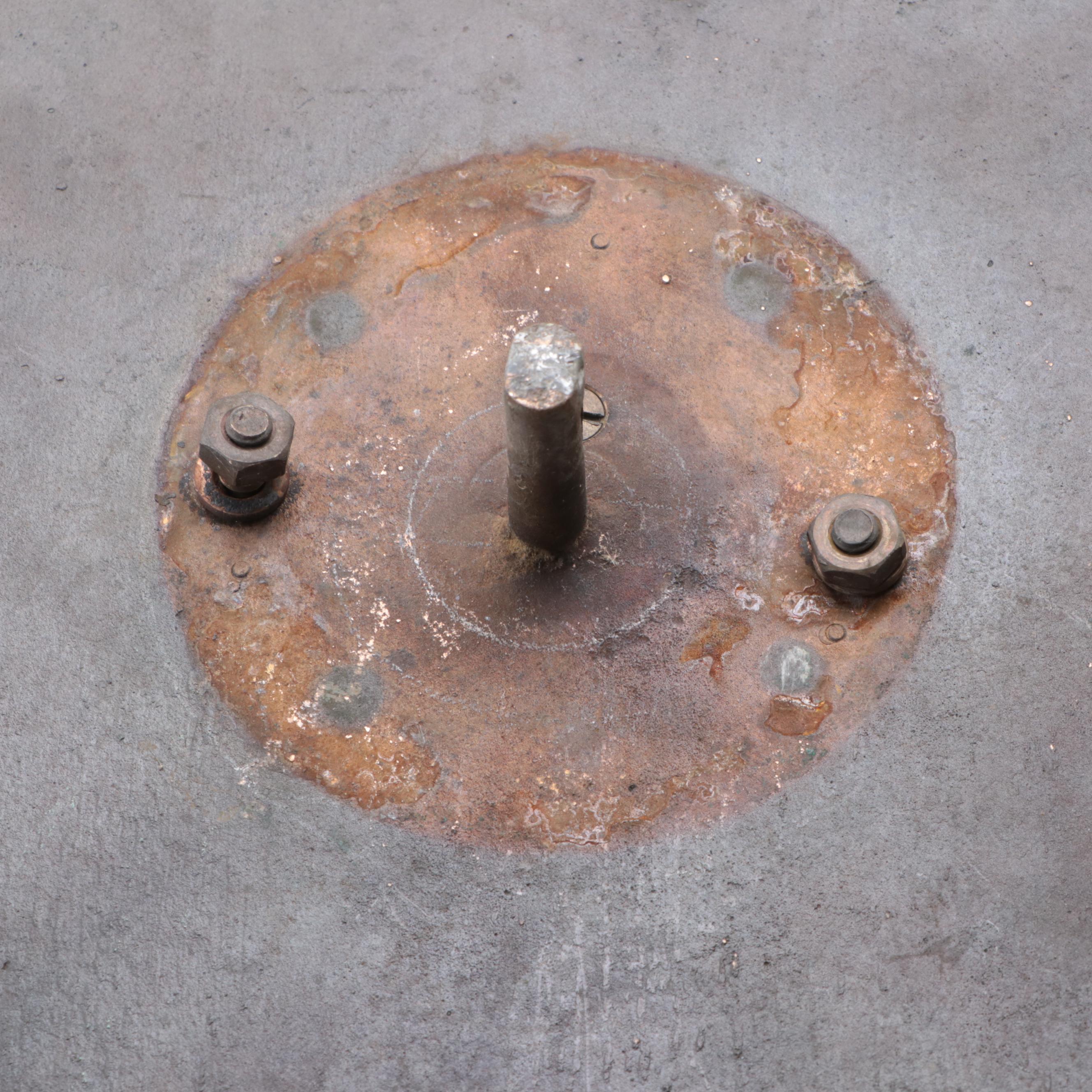 Yard Envy Father Time Motif Cast Iron and Bronze Garden Sundial