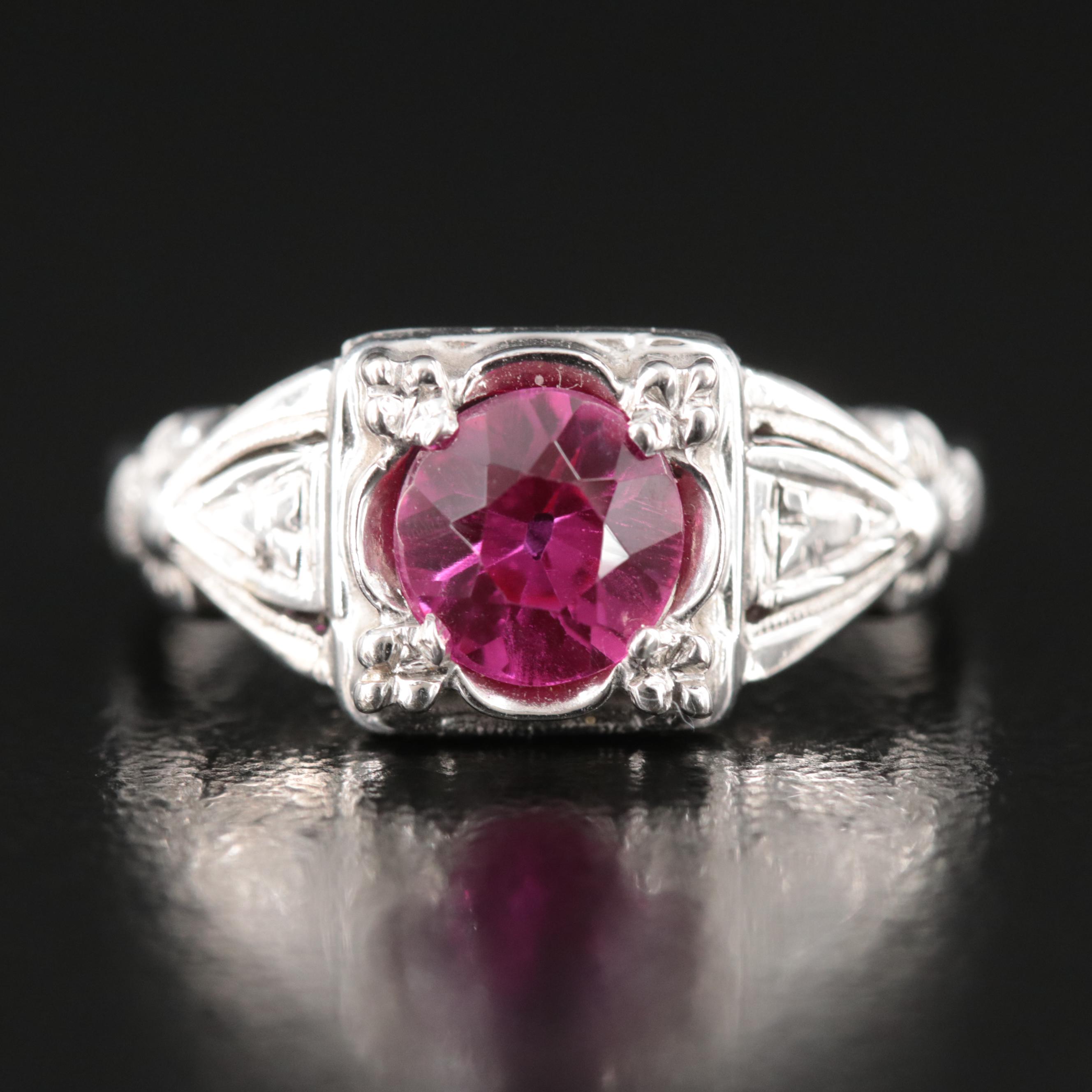 Vintage 18K Ruby Ring