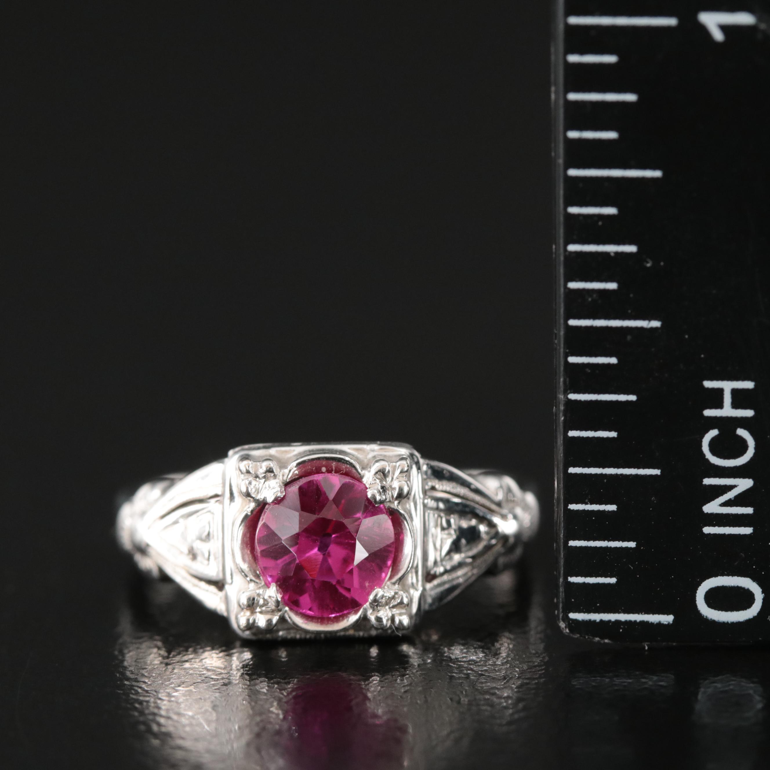 Vintage 18K Ruby Ring