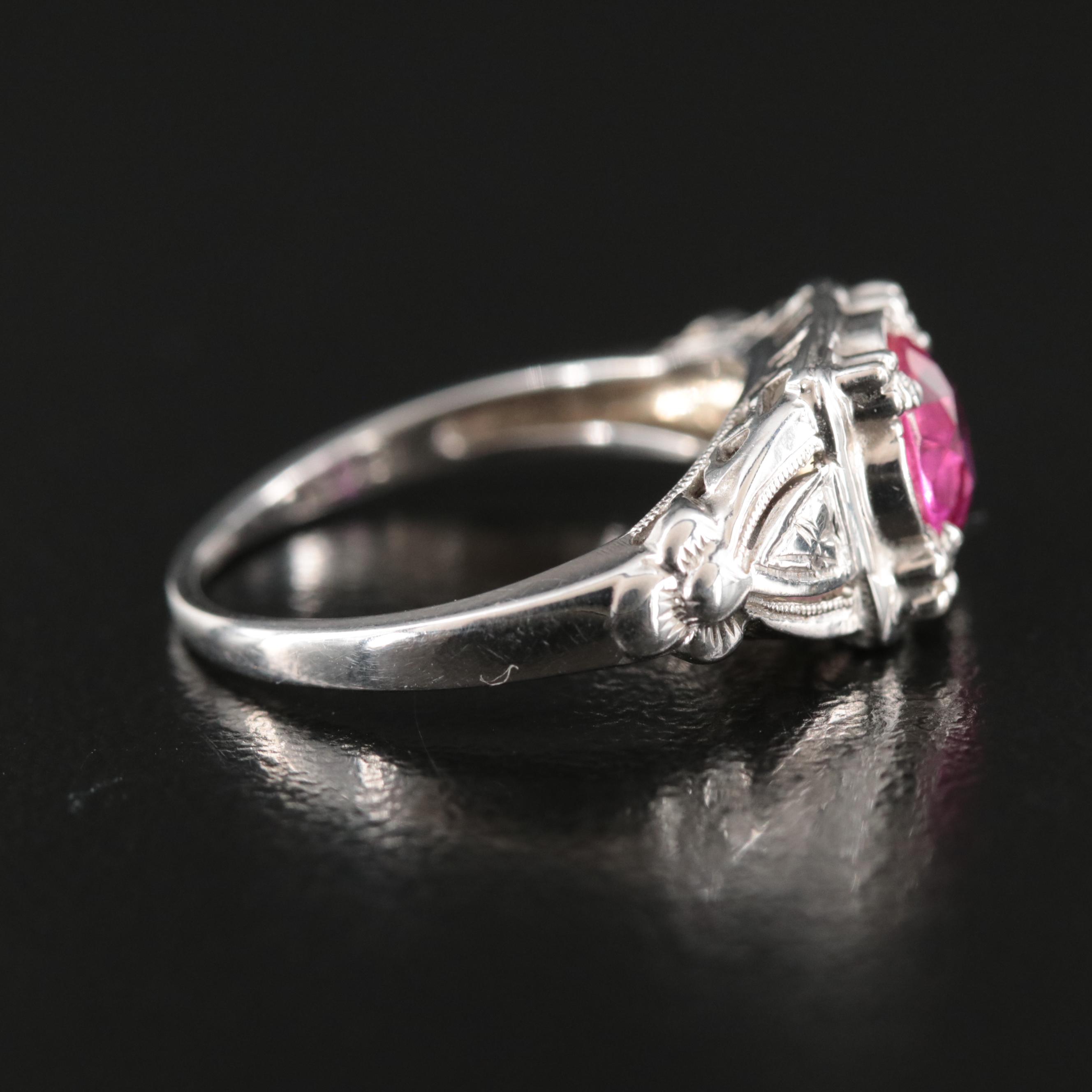 Vintage 18K Ruby Ring