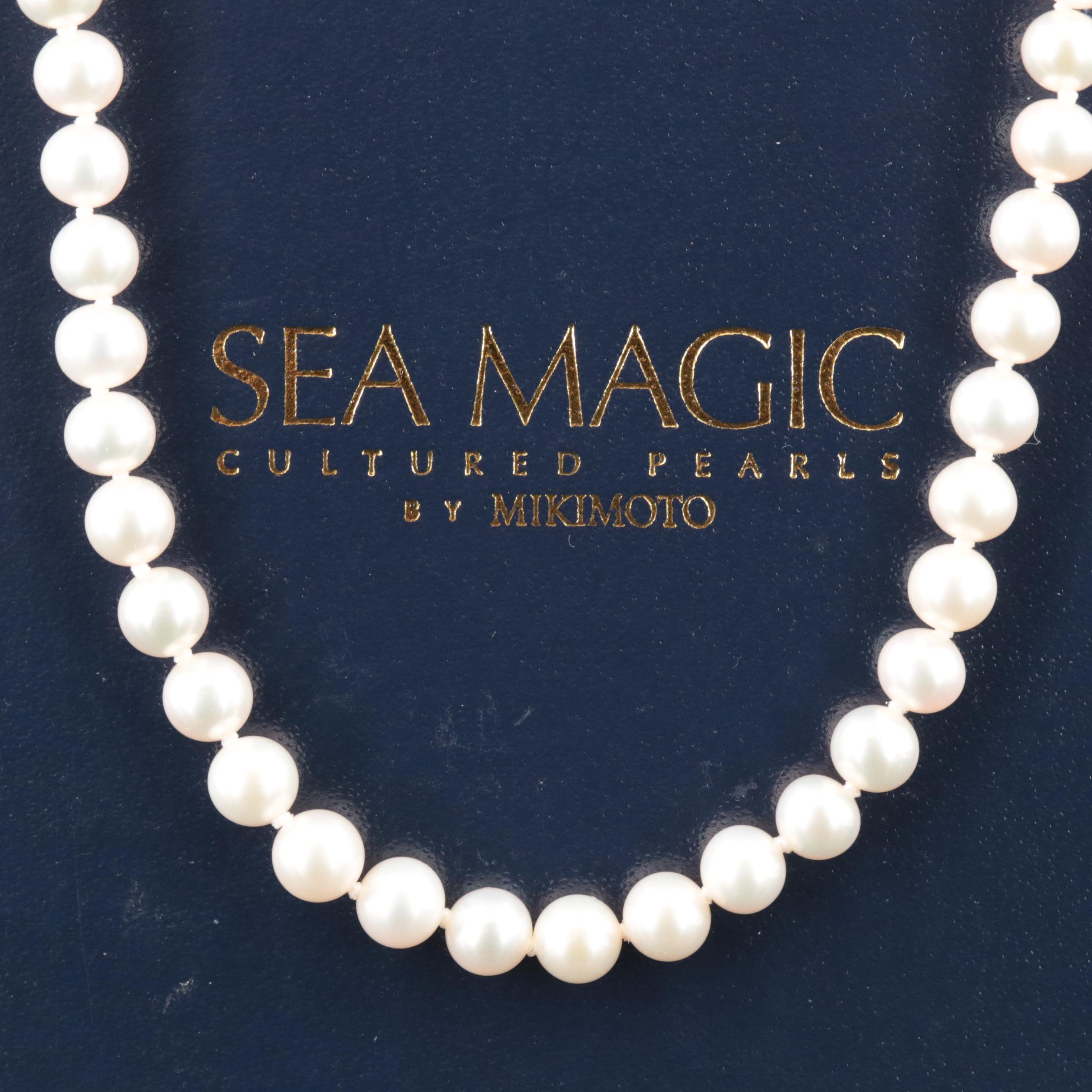 Sterling Sea Magic by Mikimoto Pearl Necklace