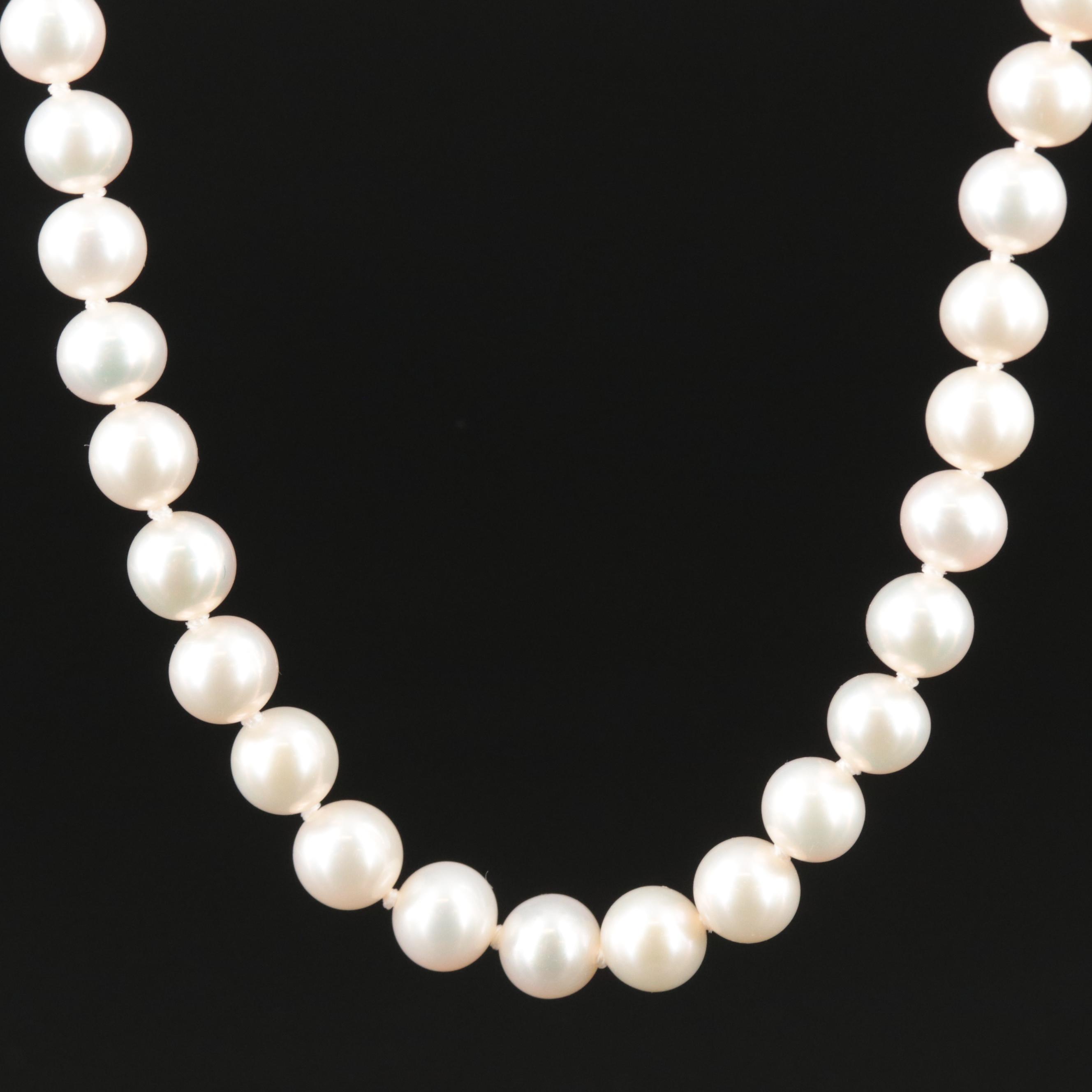 Sterling Sea Magic by Mikimoto Pearl Necklace