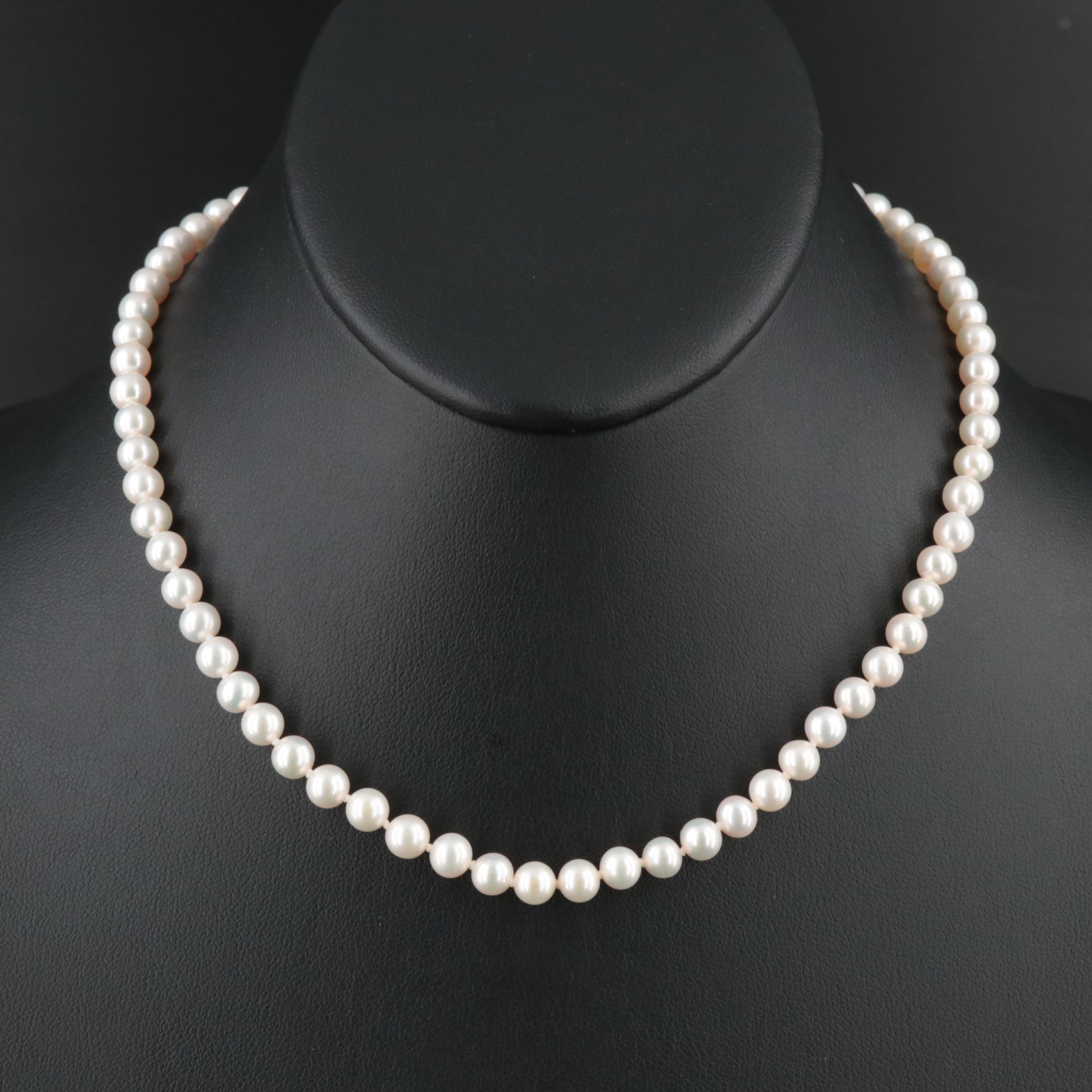 Sterling Sea Magic by Mikimoto Pearl Necklace