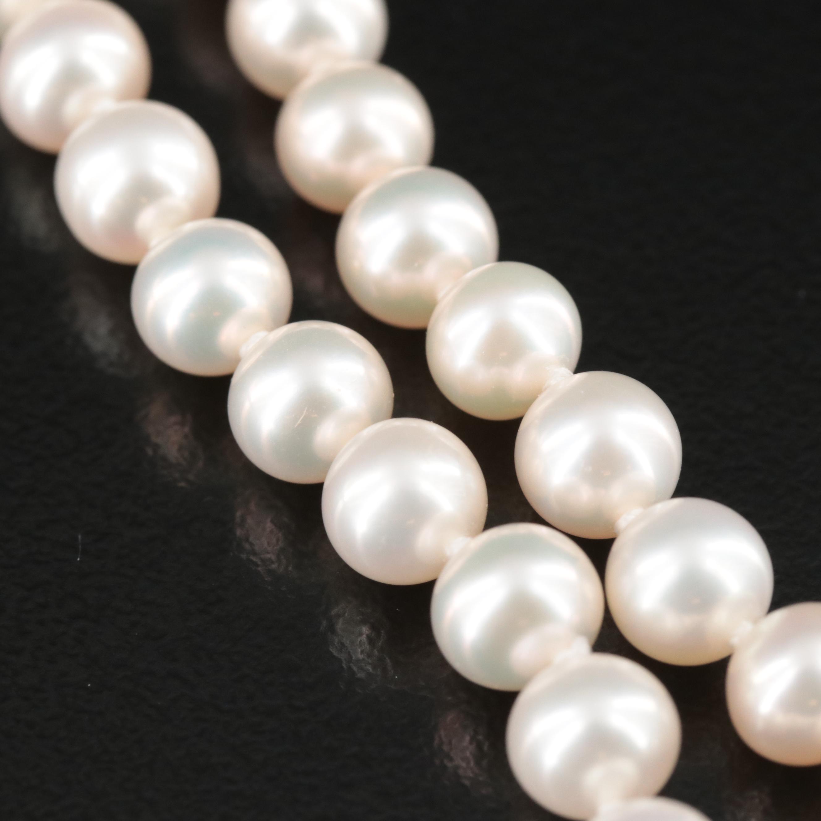 Sterling Sea Magic by Mikimoto Pearl Necklace