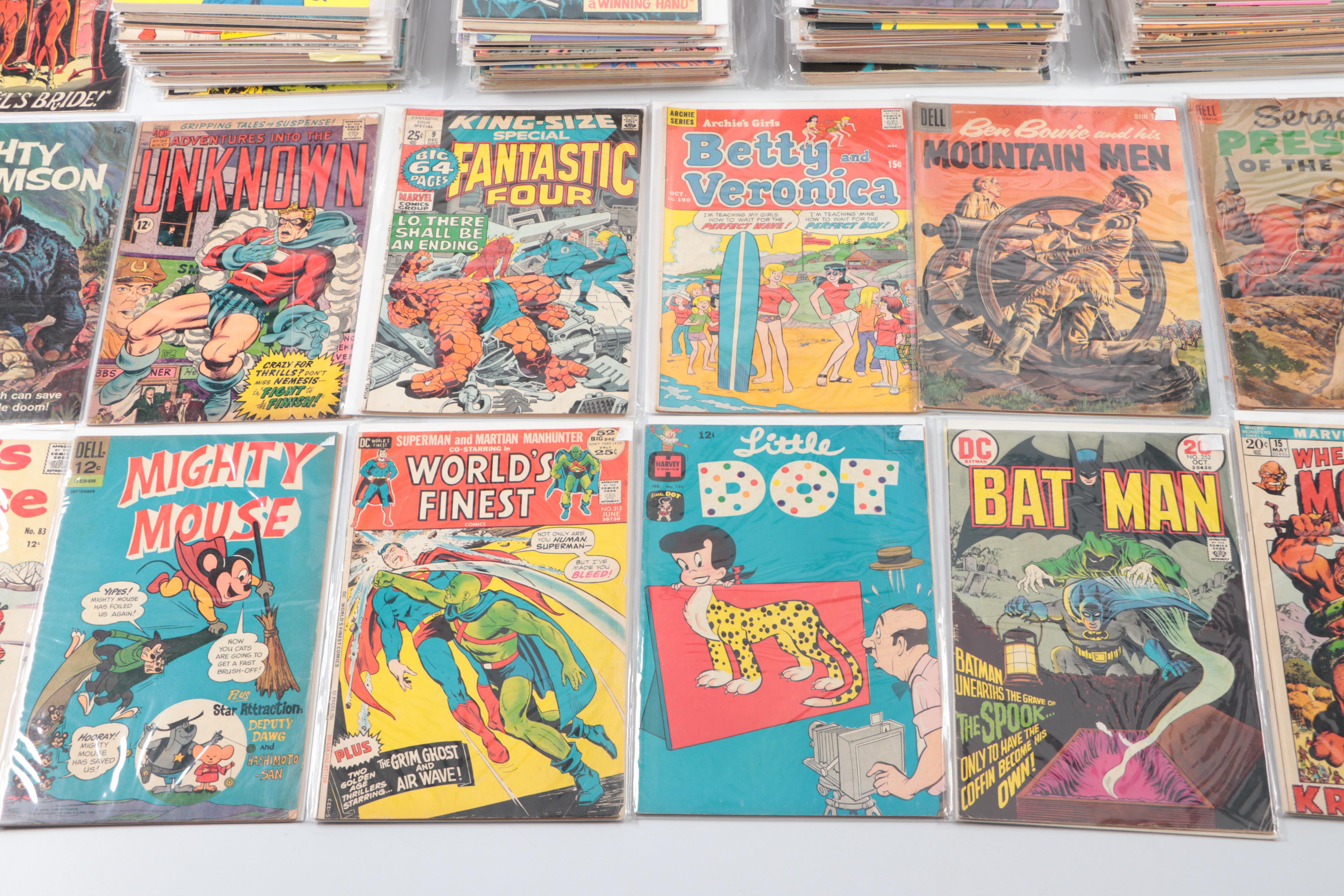 Golden-Modern Age Comic Books Featuring 'Batman", "The Fantastic Four" and More