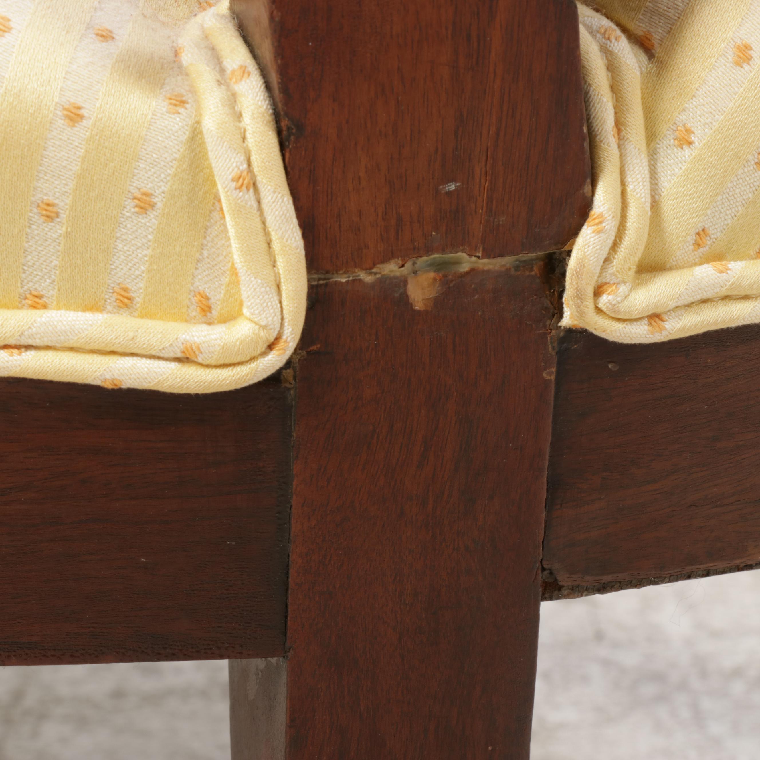 American Rococo Revival Walnut and Custom-Upholstered Parlor Chair, circa 1870