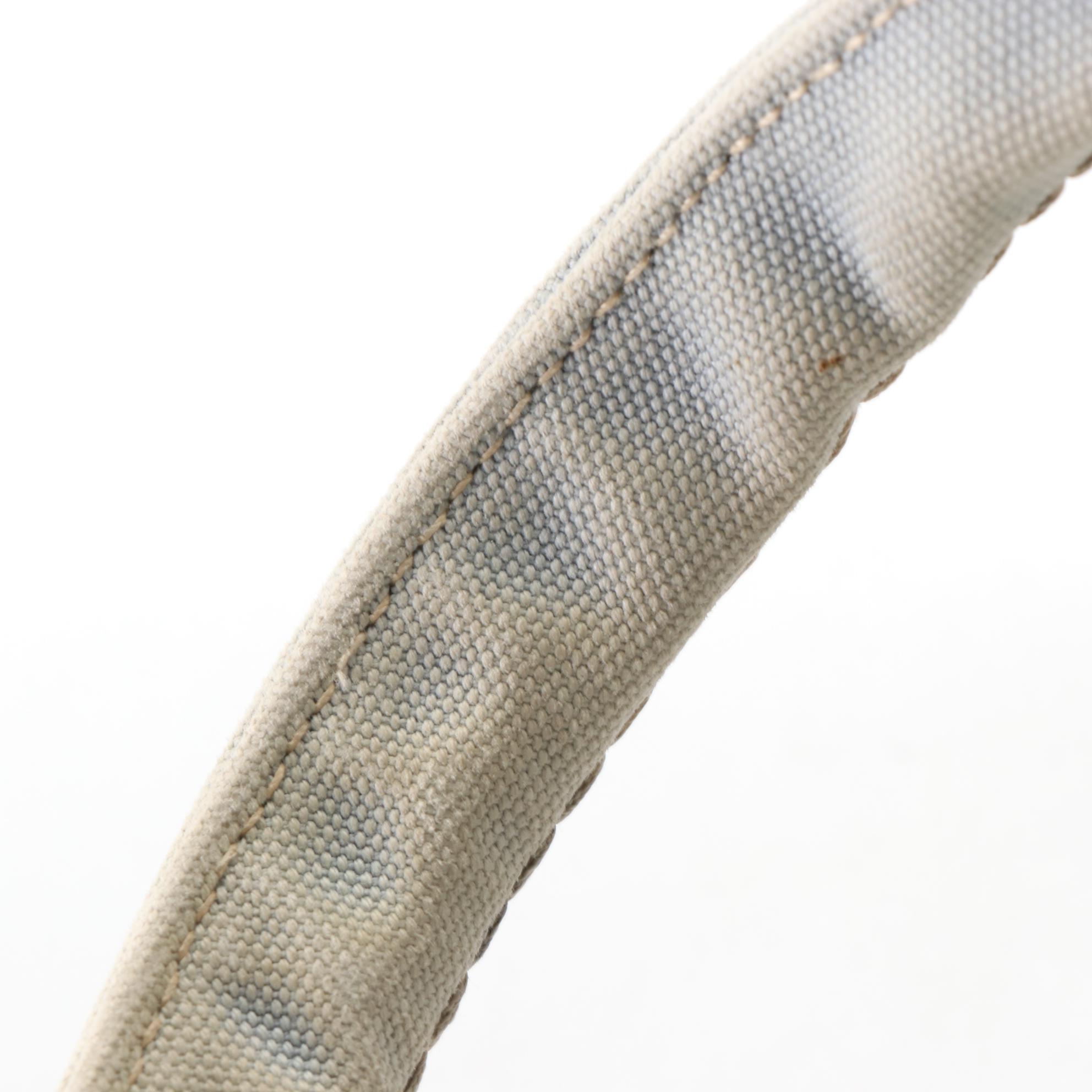 Prada Canapa Logo Tote Bag in Light Blue Canvas