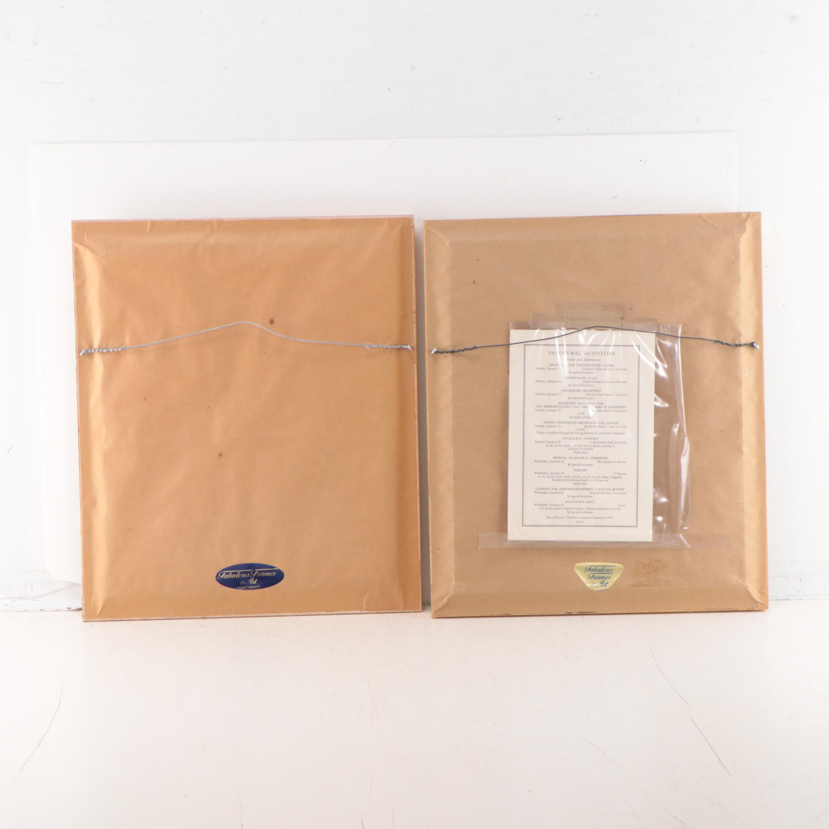 Presidential Inauguration Invitations from John Kennedy and Lyndon Johnson