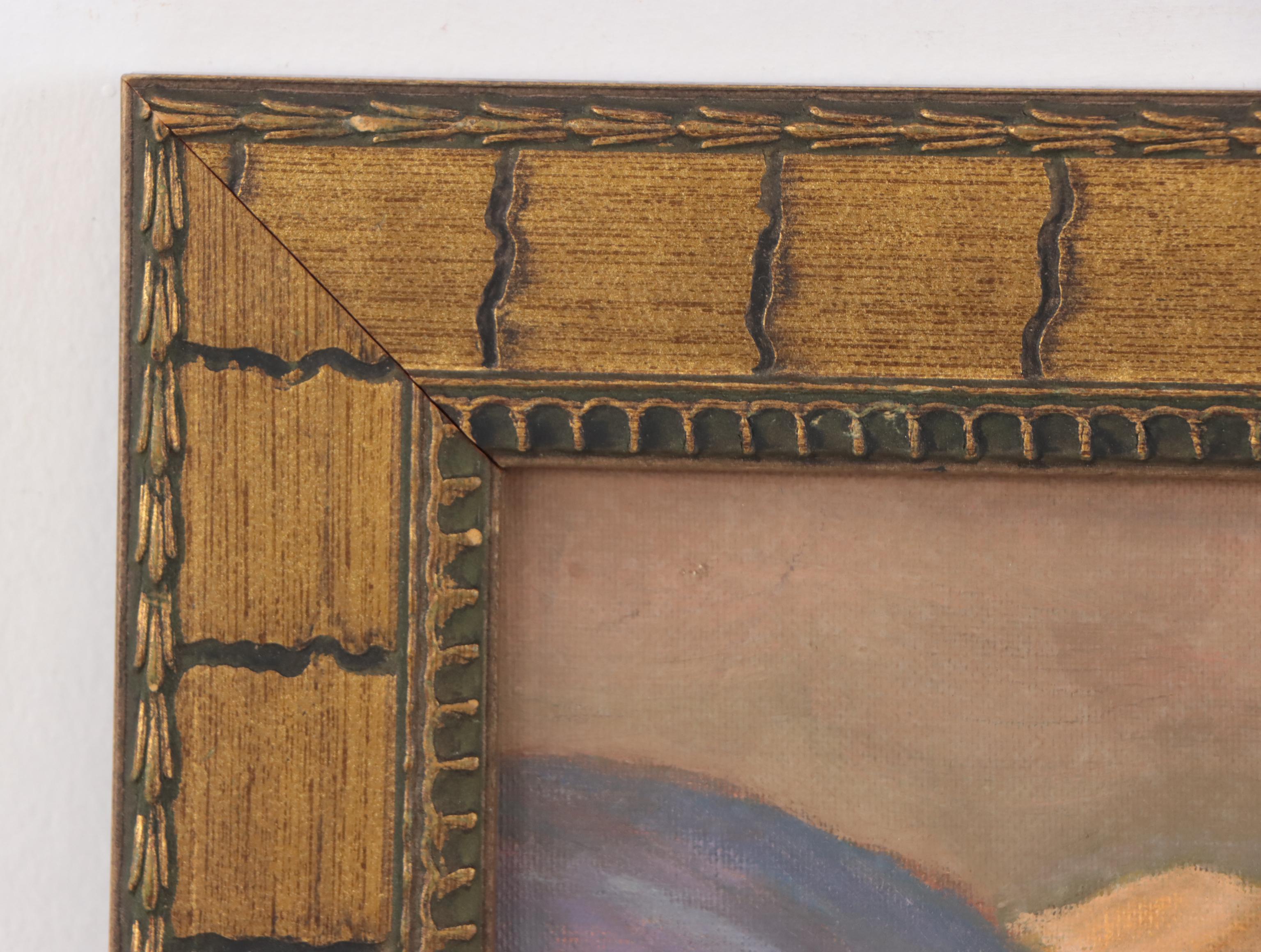 Helen Mynark Landscape Oil Painting "The Swiss Alps," 1967